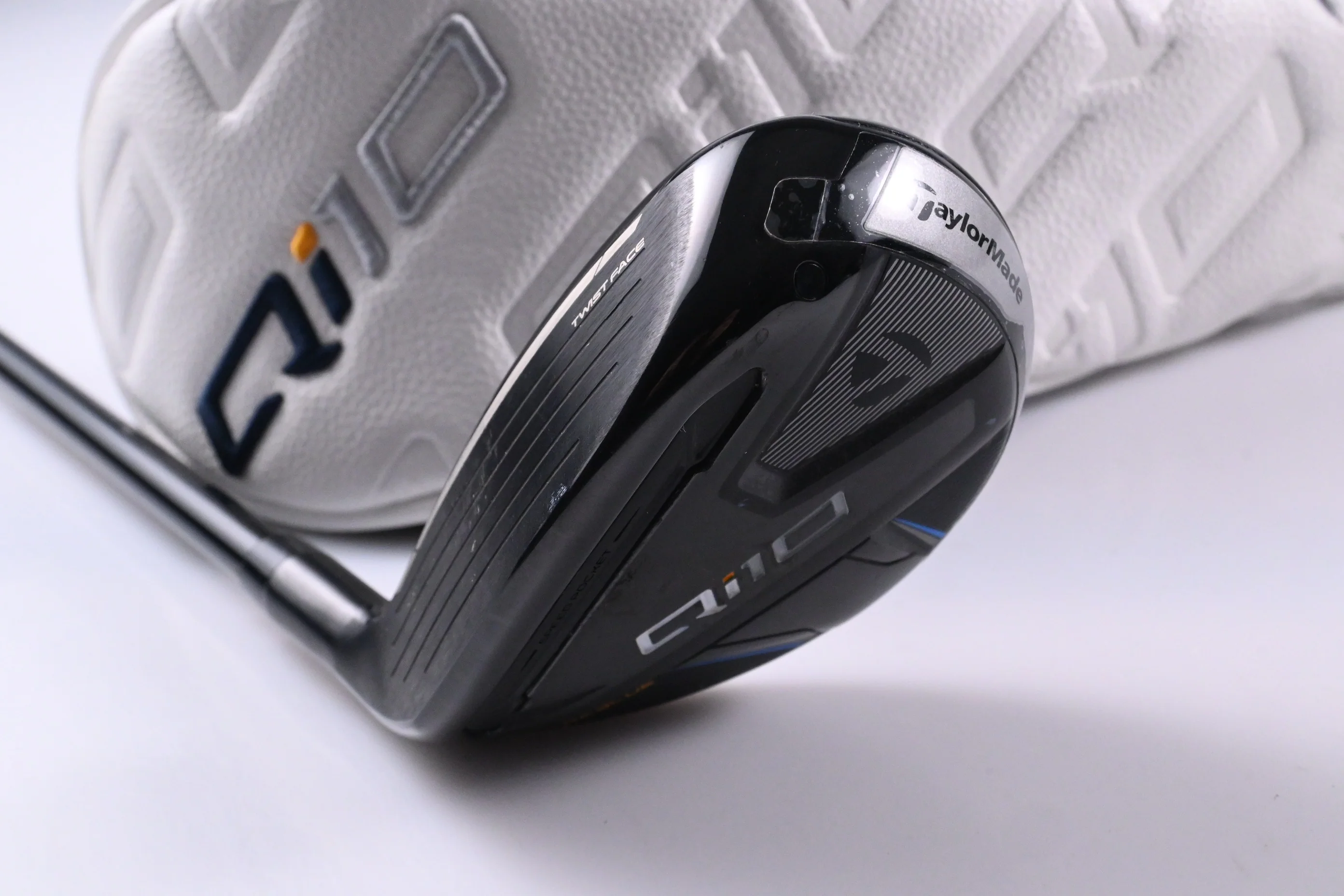 Left Hand Taylormade Qi10 #3 Hybrid / 19 Degree / Stiff Flex Ventus TR Blue 7
