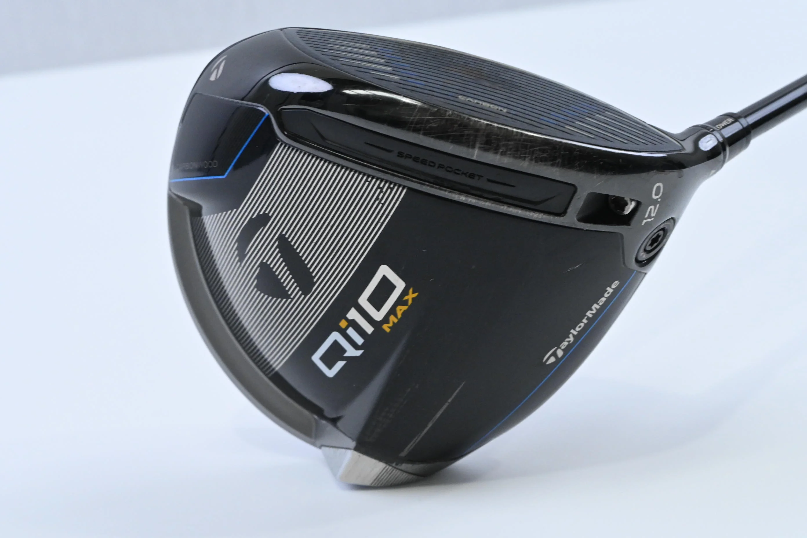 Taylormade Qi10 Max Driver / 12 Degree / Regular Flex HZRDUS Smoke Red RDX 60 - Image 2