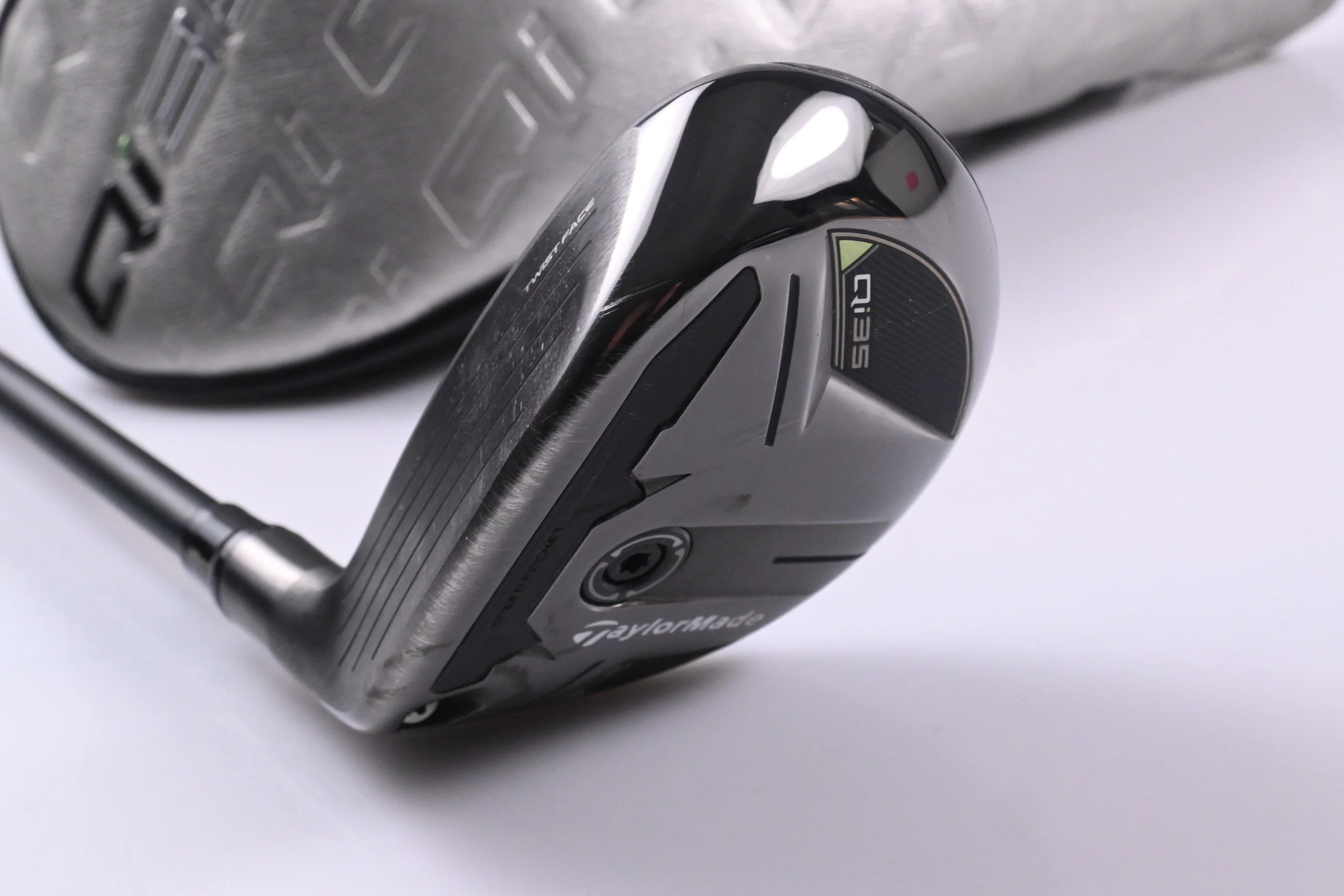 Left Hand Taylormade Qi35 #4 Hybrid / 22 Degree / Regular Flex Ventus Blue 6