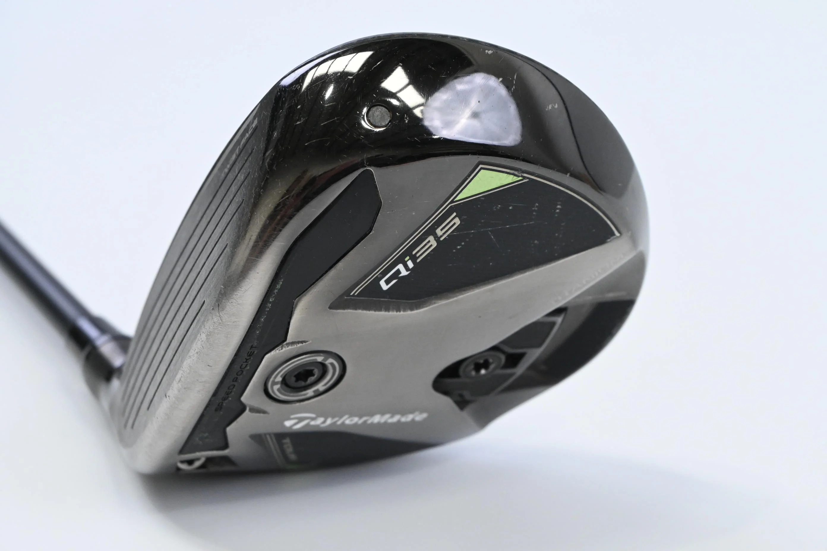 Left Hand Taylormade Qi35 Tour #3 Wood / 15 Degree / Stiff Flex Kai'li Blue 75