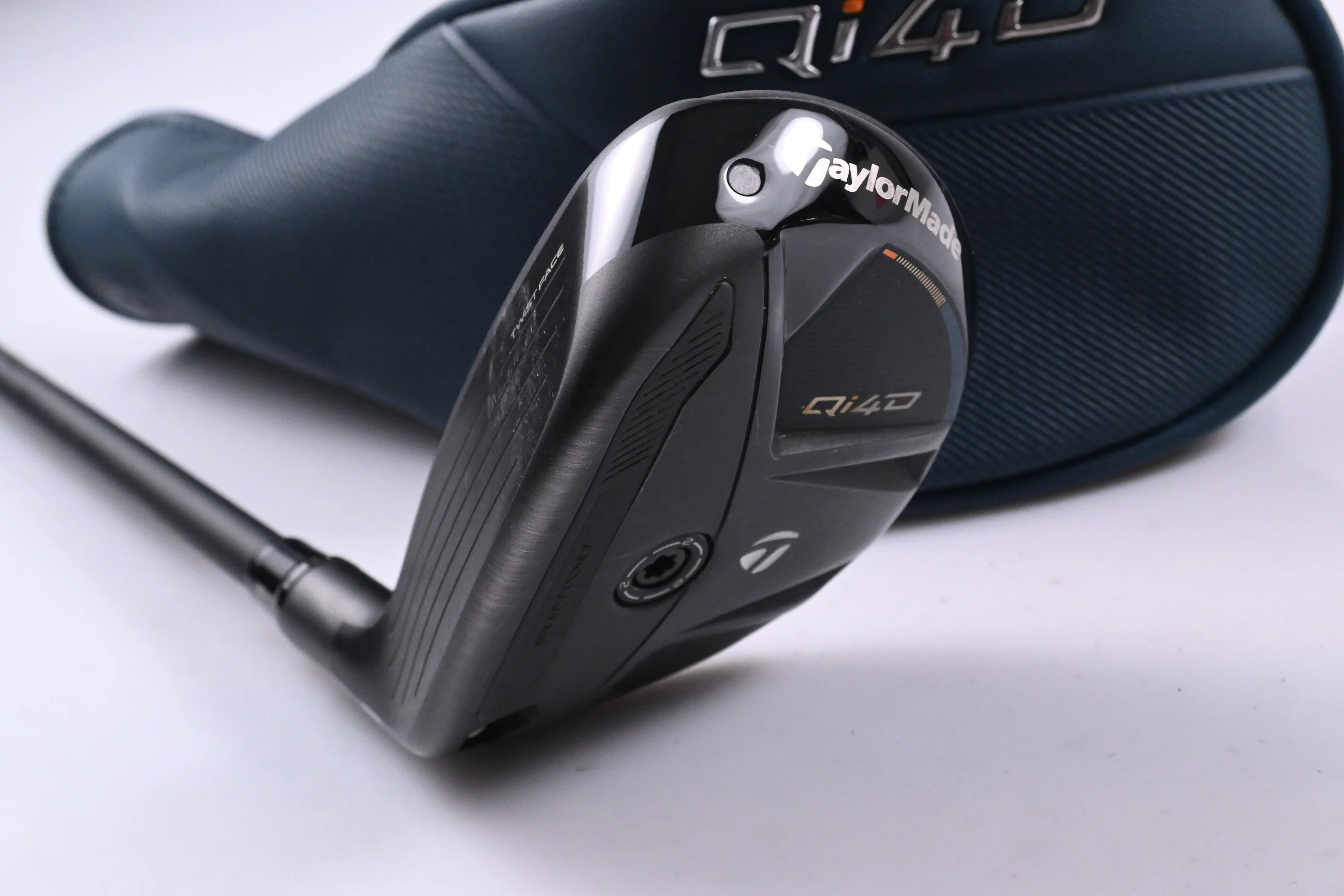 Left Hand Taylormade Qi4D #4 Hybrid / 22 Degree / Stiff Flex KBS Reax 75 Shaft