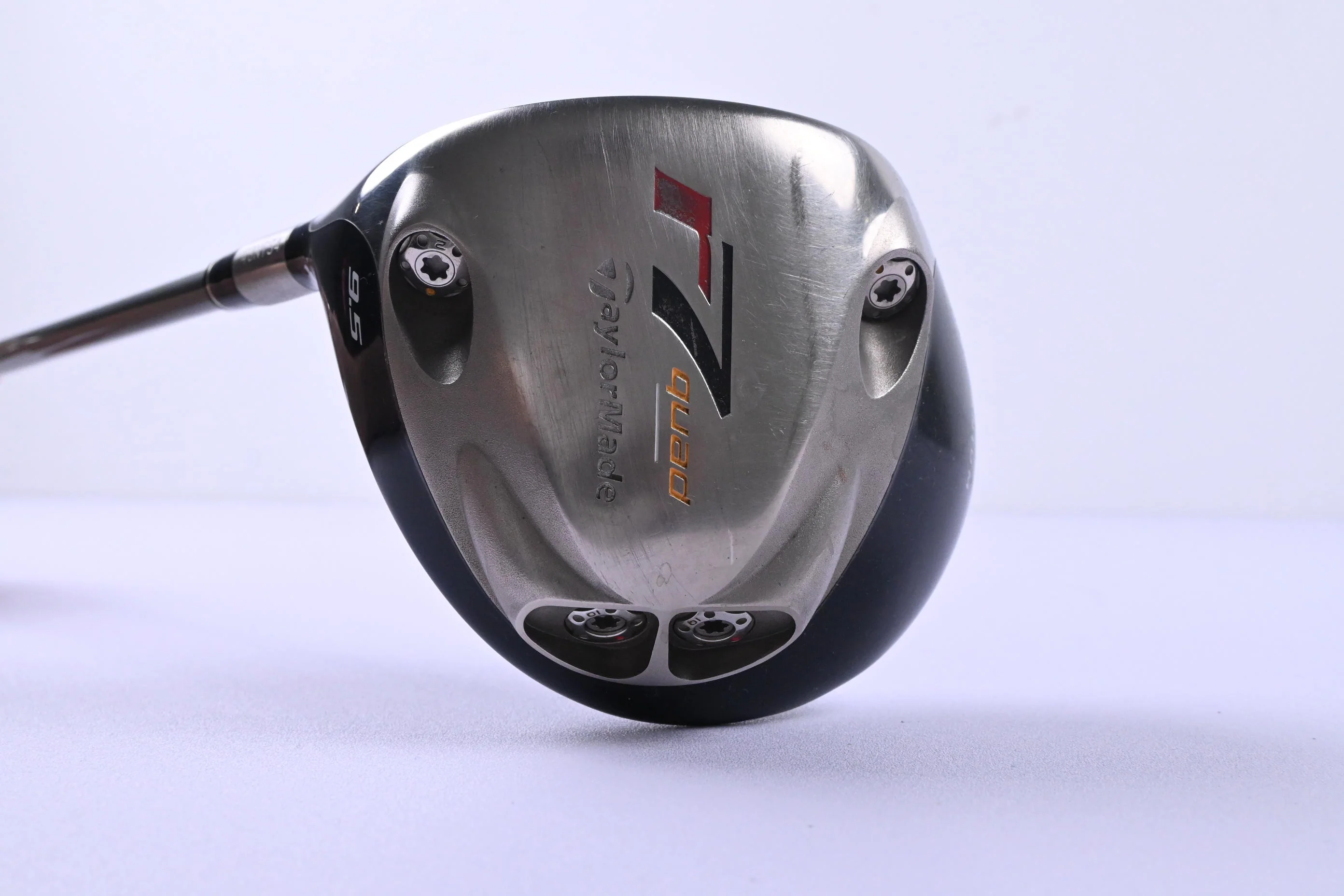 Left Hand Taylormade R7 Quad Driver / 9.5 Degree / Stiff Flex M.A.S.2 65 Shaft - Image 2