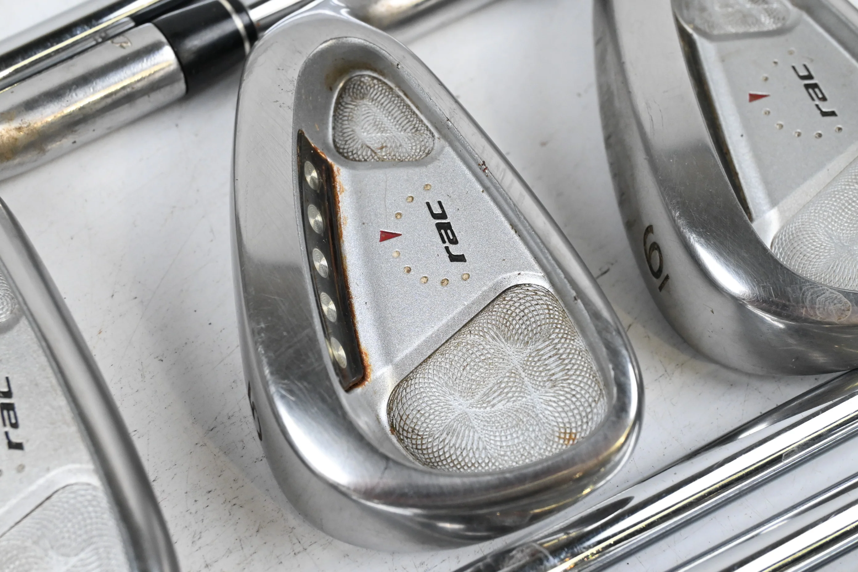 Taylormade RAC OS Irons / 3-PW+SW / Regular Flex Precision Light Metal Shafts