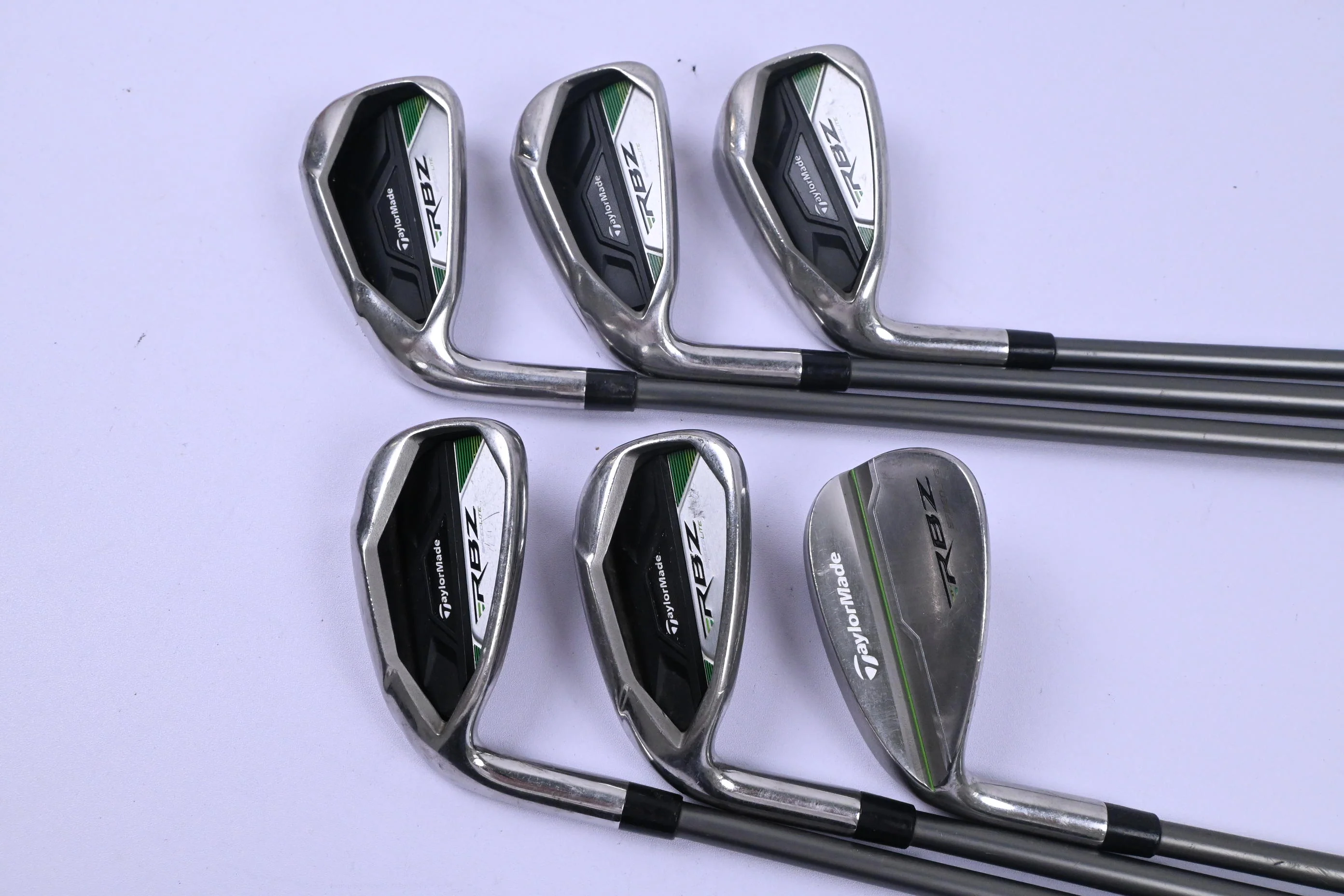 Left Hand Taylormade RBZ Speedlite Irons / 6-PW+SW / Regular Flex RBZ 65 Shafts - Image 2