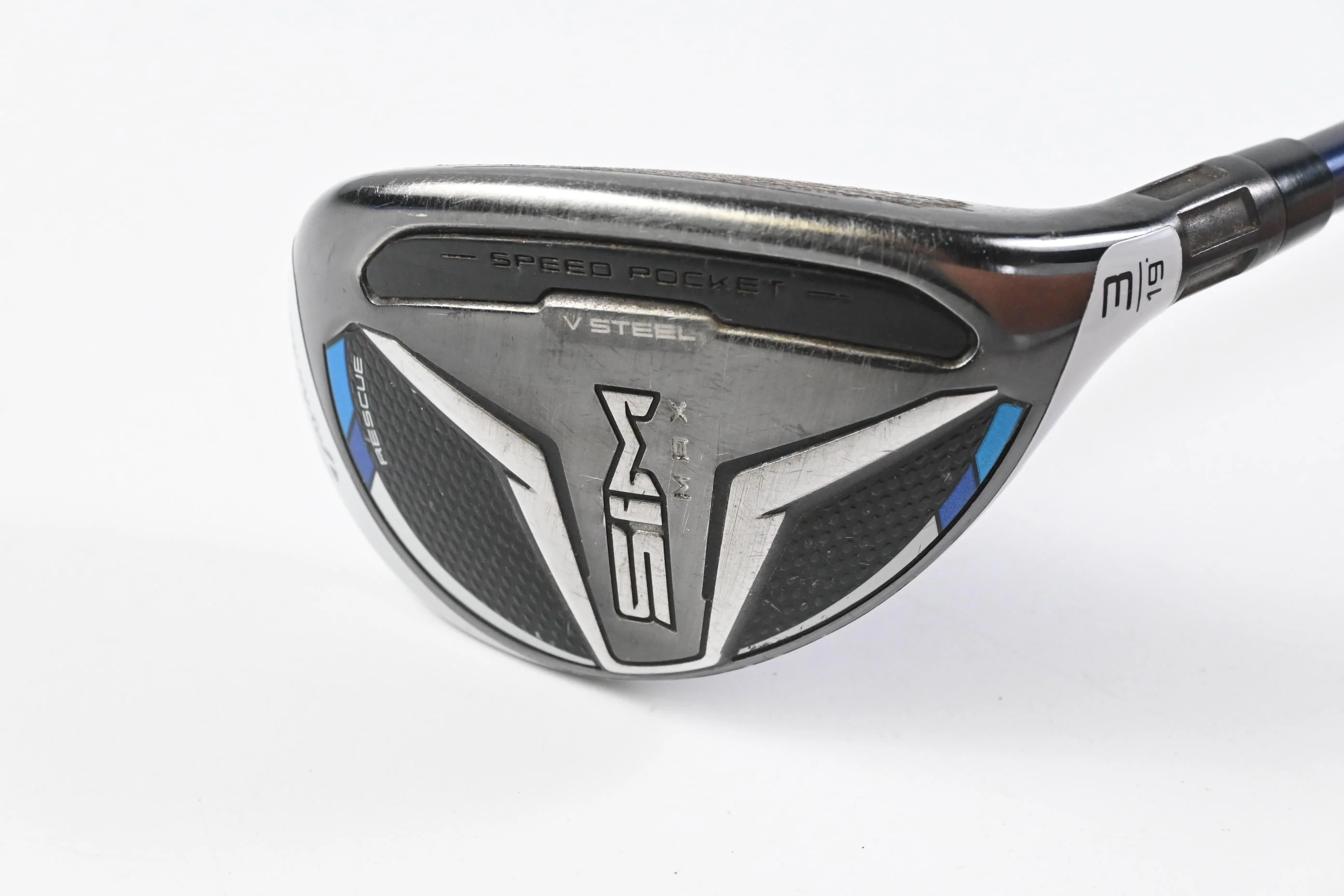Taylormade SIM Max #3 Hybrid / 19 Degree / Stiff Flex Fujikura Ventus Blue 7 - Image 2
