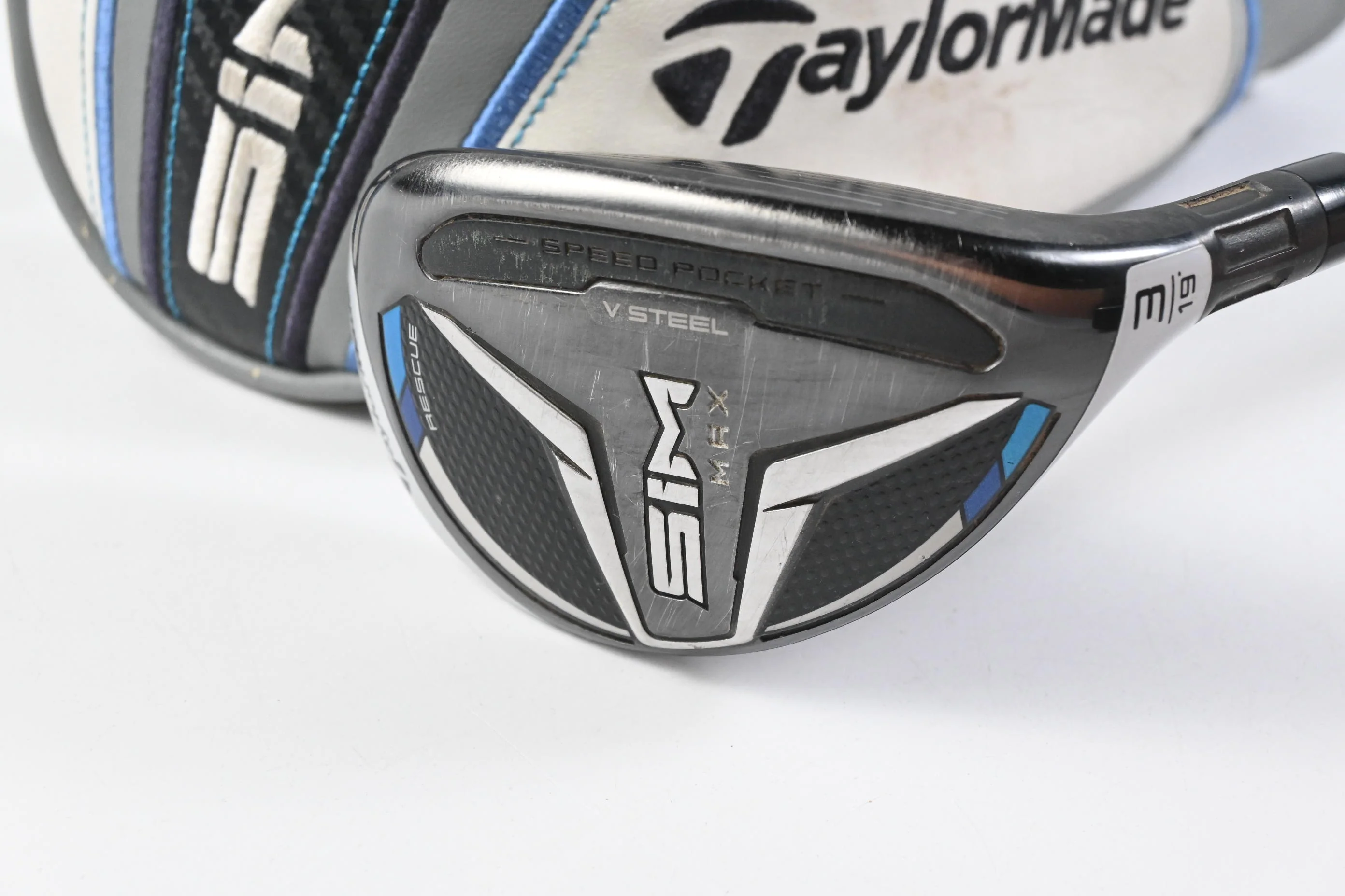Taylormade SIM Max #3 Hybrid / 19 Degree / Regular Flex Fujikura Ventus Blue 6 - Image 2