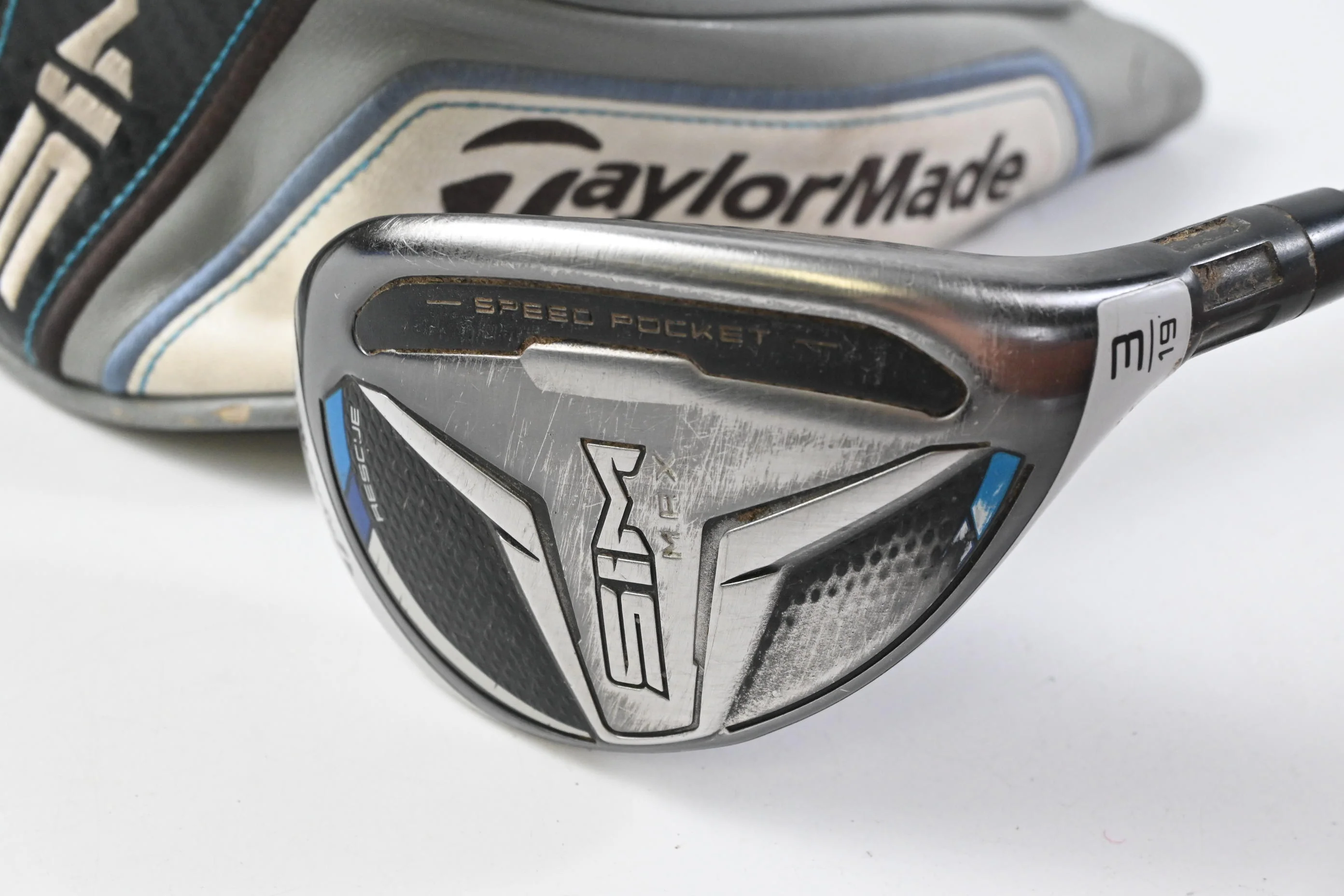 Taylormade SIM Max #3 Hybrid / 19 Degree / Regular Flex Ventus Blue 6 Shaft - Image 2