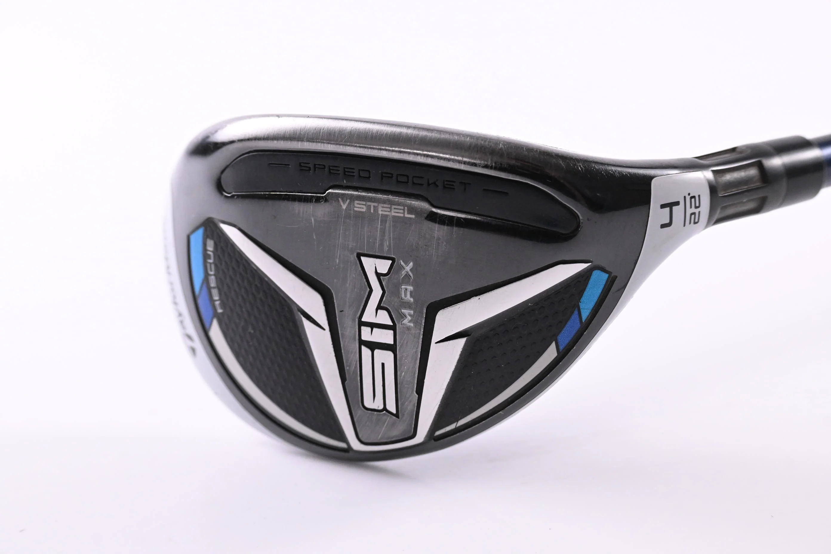 Taylormade SIM Max #4 Hybrid / 22 Degree / Stiff Flex Fujikura Ventus Blue 7 - Image 2
