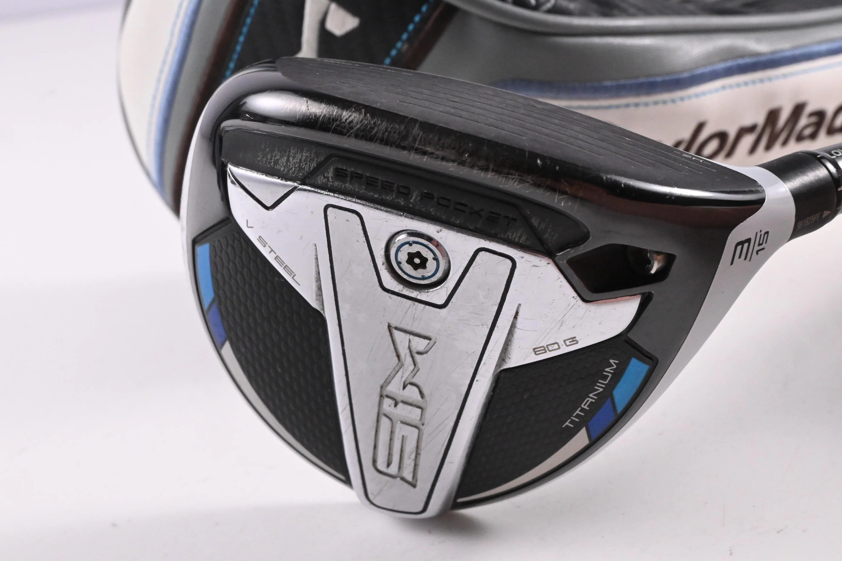 Taylormade SIM Ti #3 Wood / 15 Degree / Stiff Flex Fujikura Ventus Blue 6 Shaft - Image 2