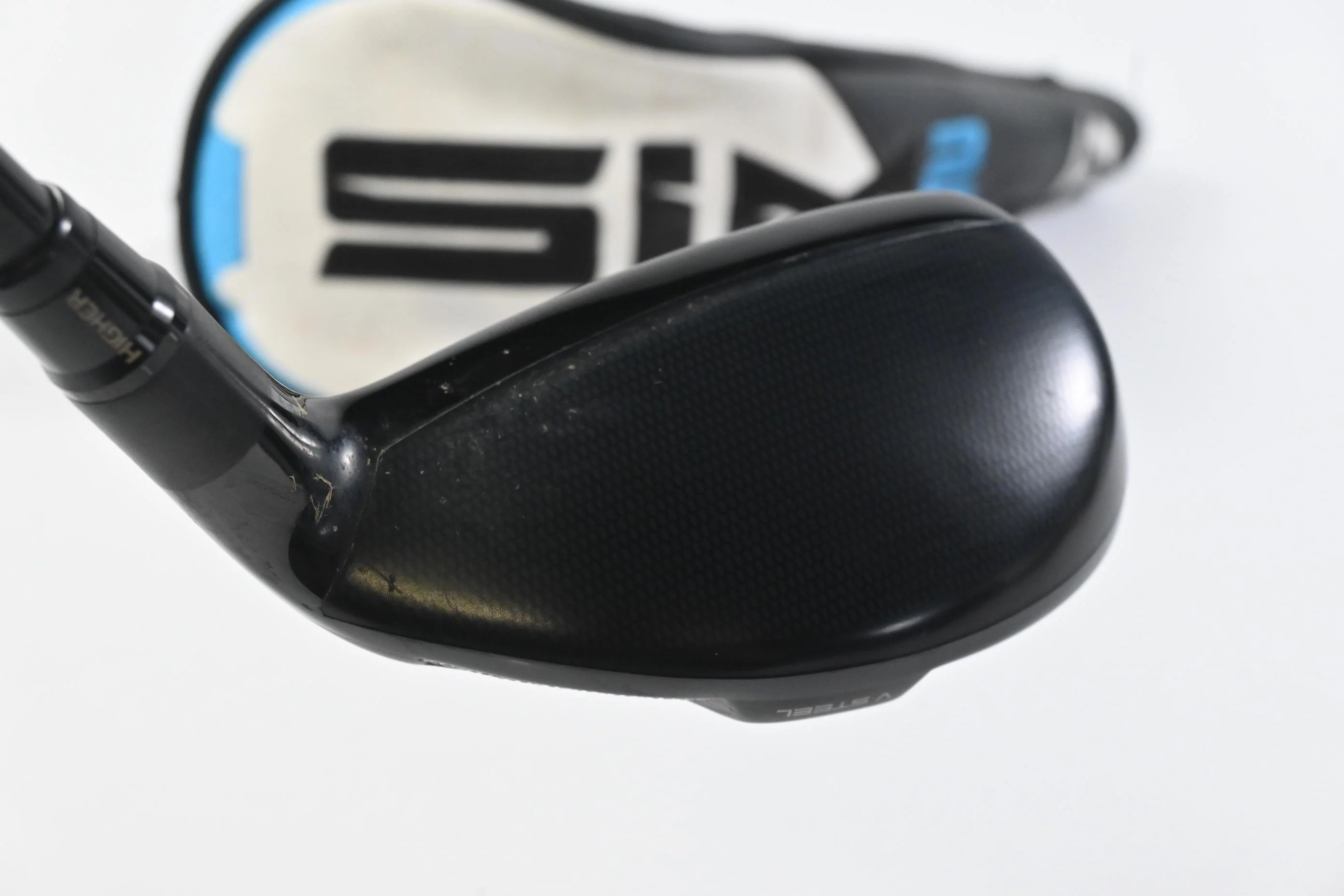 Taylormade SIM2 #4 Hybrid / 22 Degree / Stiff Flex Tensei AV Raw Blue 80 Shaft - Image 5