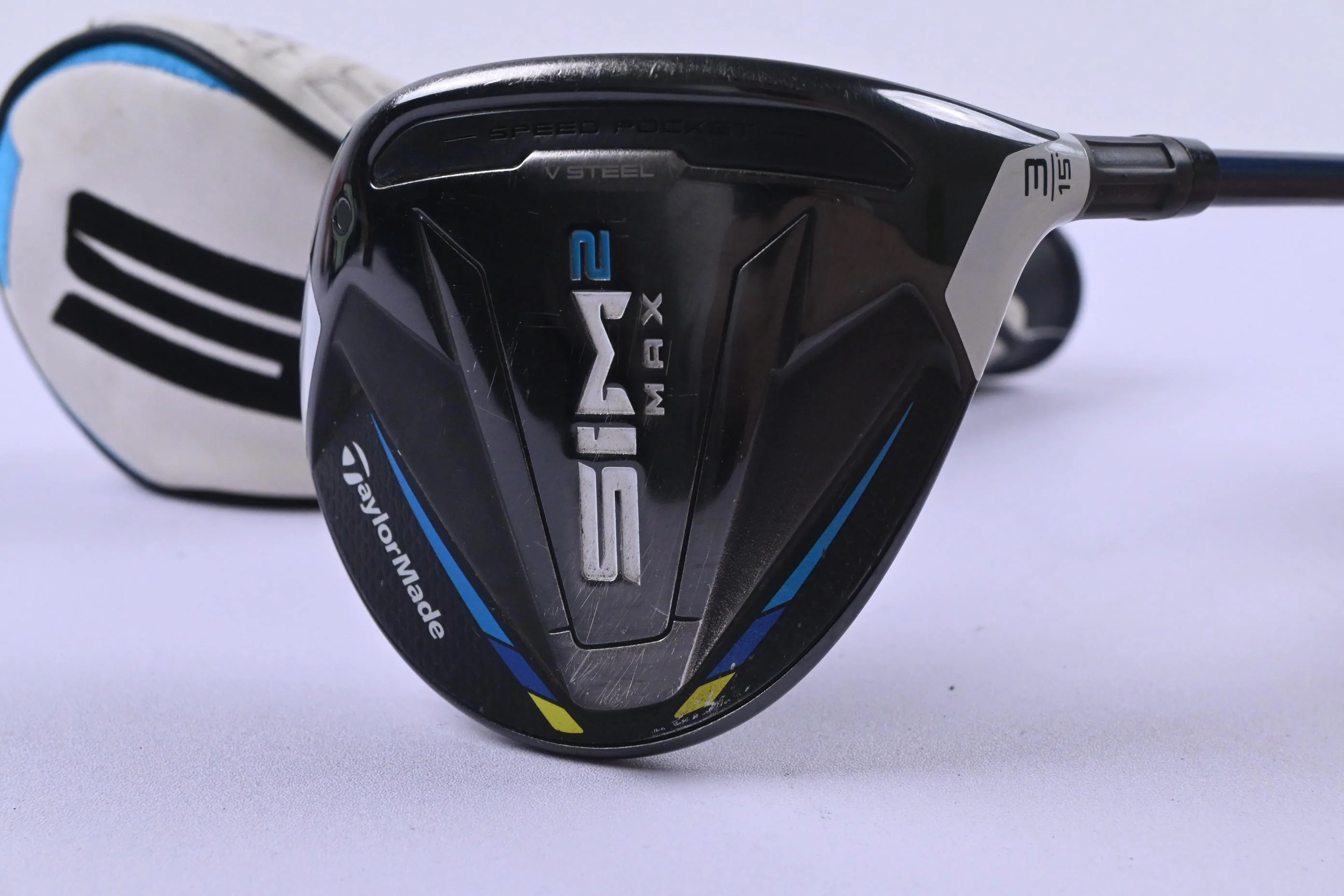 Taylormade SIM2 Max #3 Wood / 15 Degree / Stiff Flex Fujikura Ventus Blue FW 6 - Image 2
