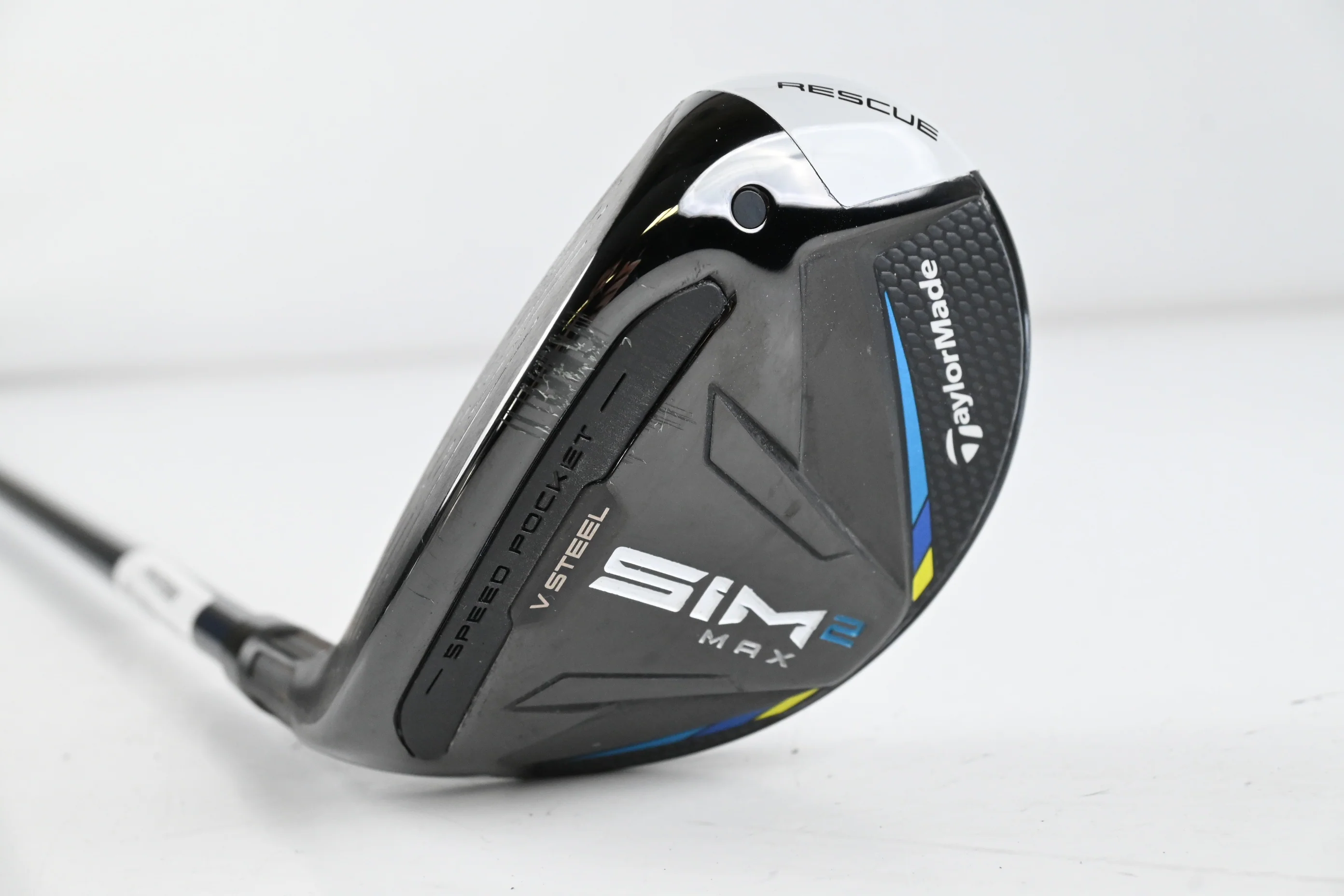 Left Hand Taylormade SIM2 Max #3 Hybrid / 19 Degree / Stiff Flex Ventus Blue 7