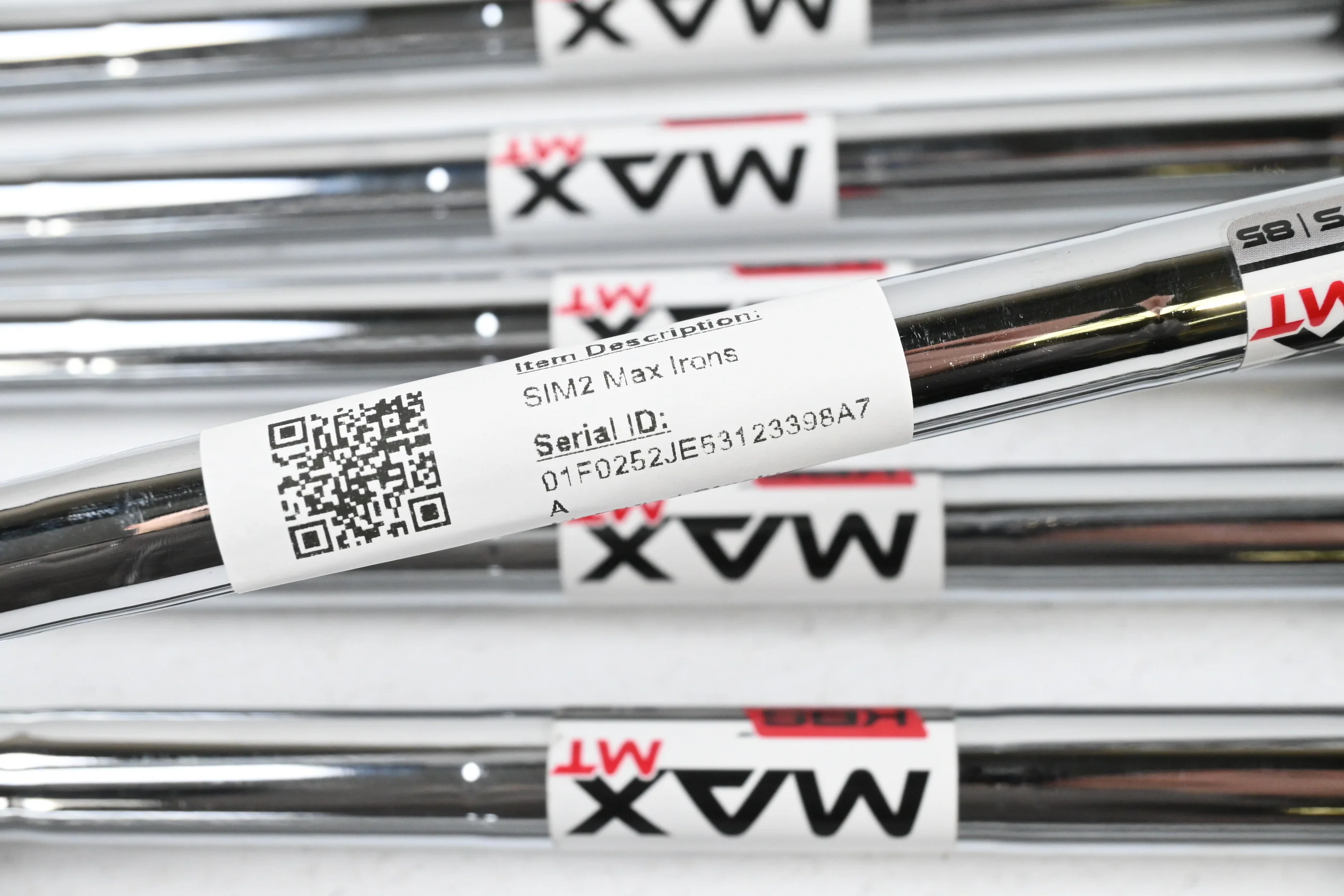 Taylormade SIM2 Max Irons / 4-PW / Stiff Flex KBS MAX MT 85 Shafts - Image 6