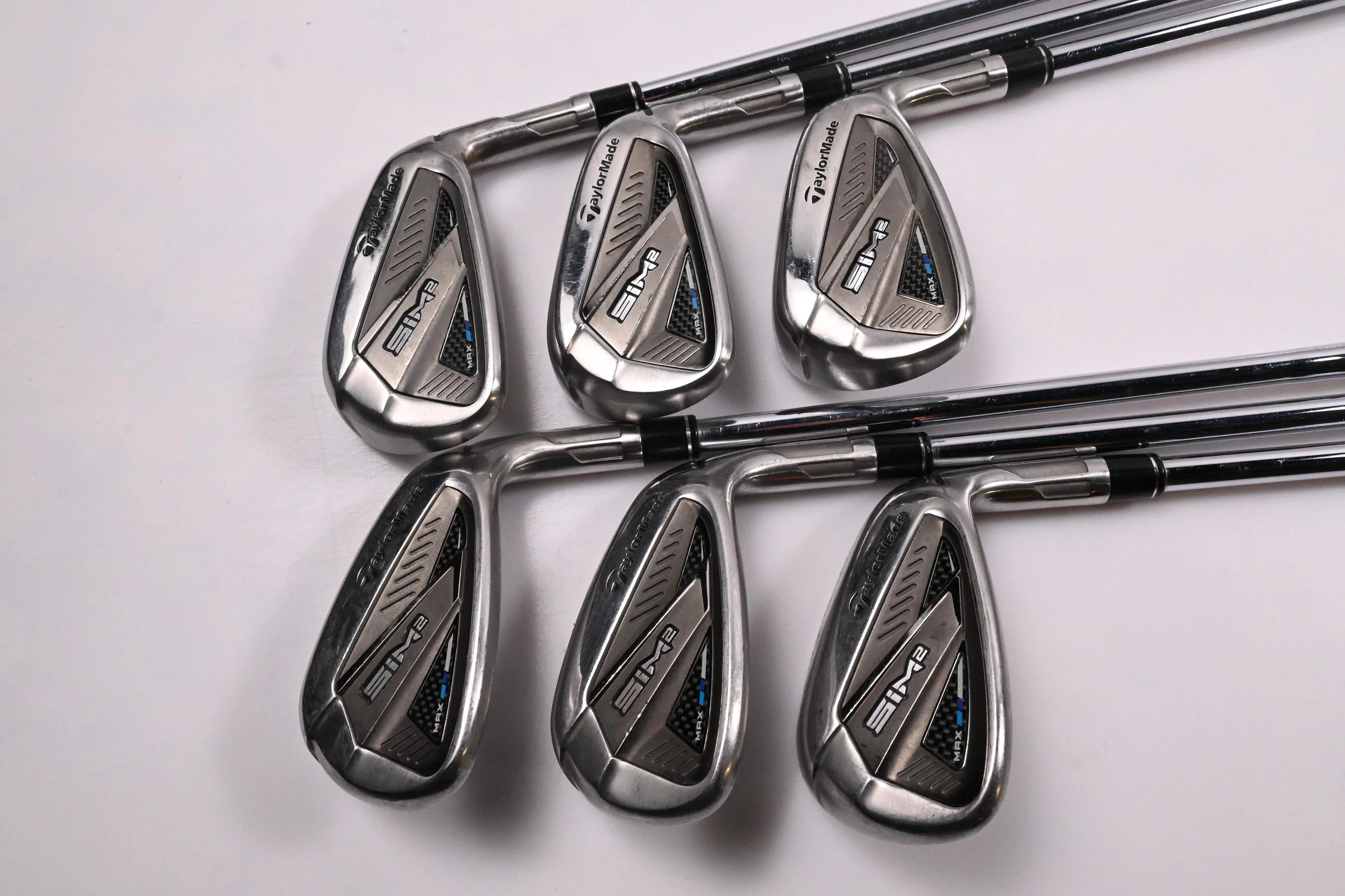Taylormade SIM2 Max Irons / 6-PW+GW / Stiff Flex KBS MAX MT 85 Shafts - Image 2