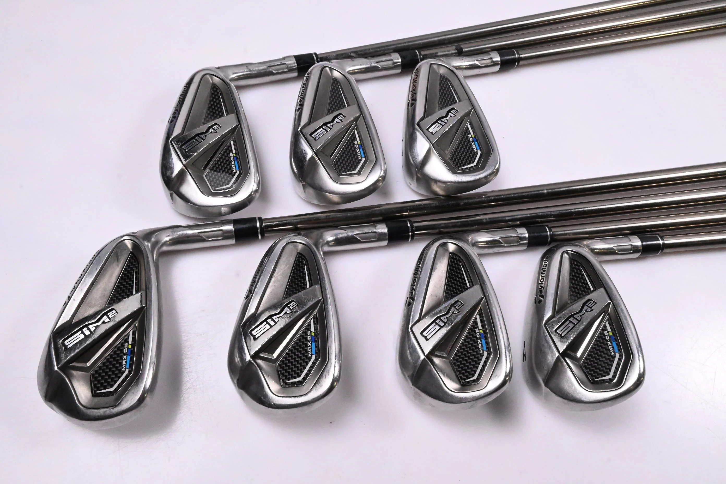 Taylormade SIM2 Max OS Irons / 5-PW+GW / Regular Flex UST Recoil ESX 460 Shafts - Image 2