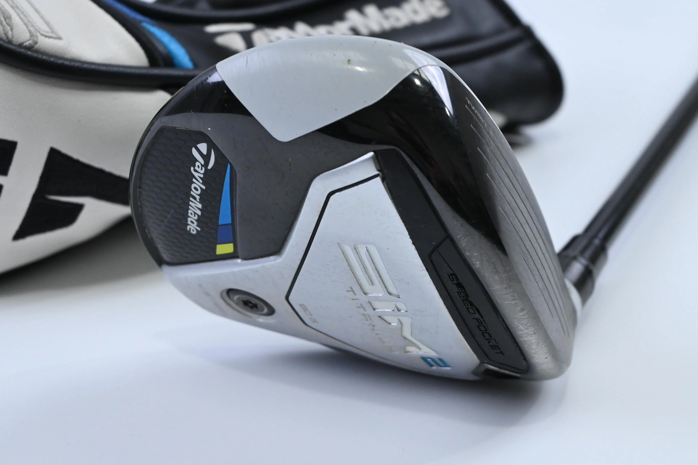 Taylormade SIM2 Ti #3 Wood / 15 Degree / Stiff Flex Tensei AV Raw Blue 65 Shaft