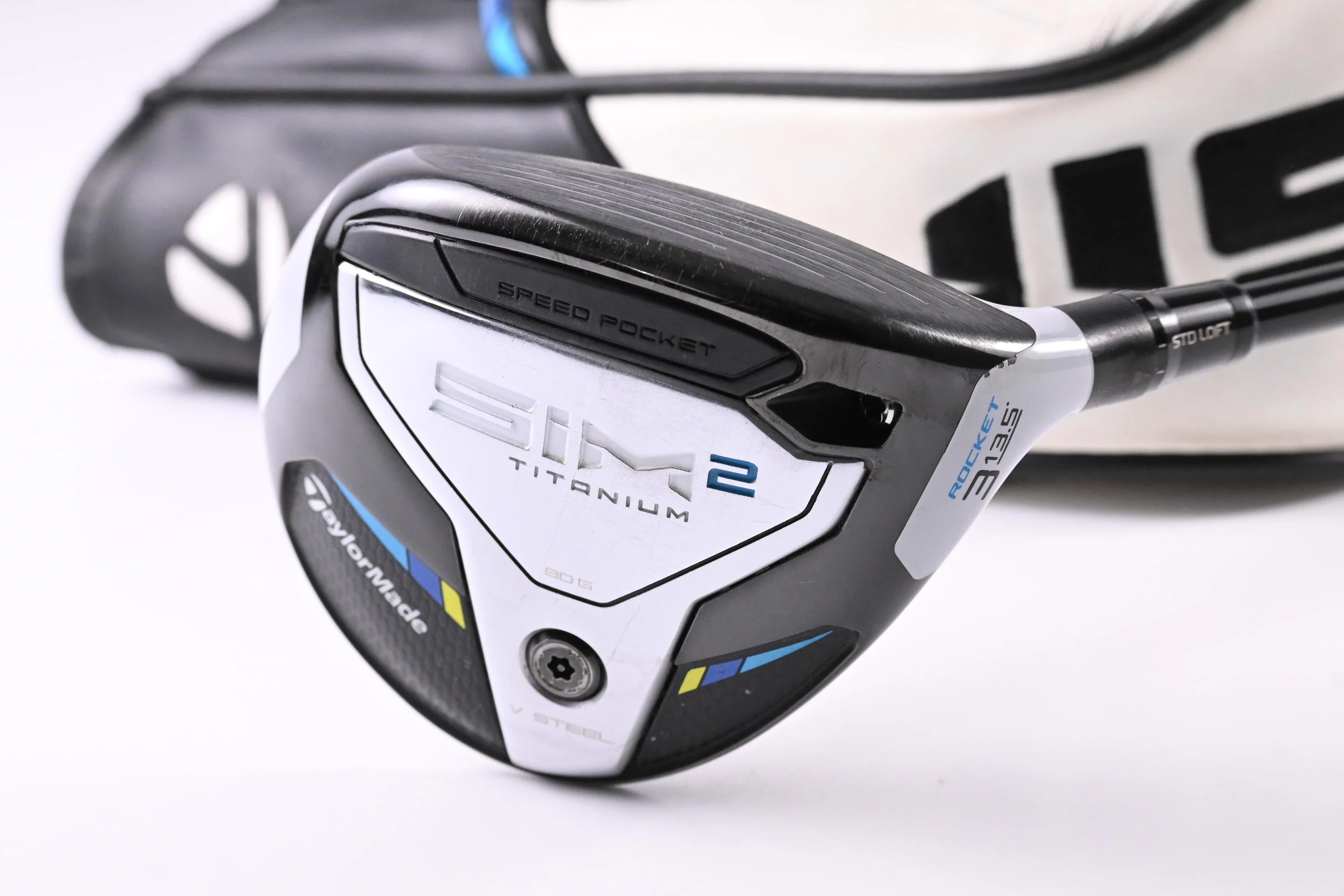 Taylormade SIM2 Ti Rocket #3 Wood / 13.5 Degree / Stiff Flex Kai'li Red 75 Shaft - Image 2