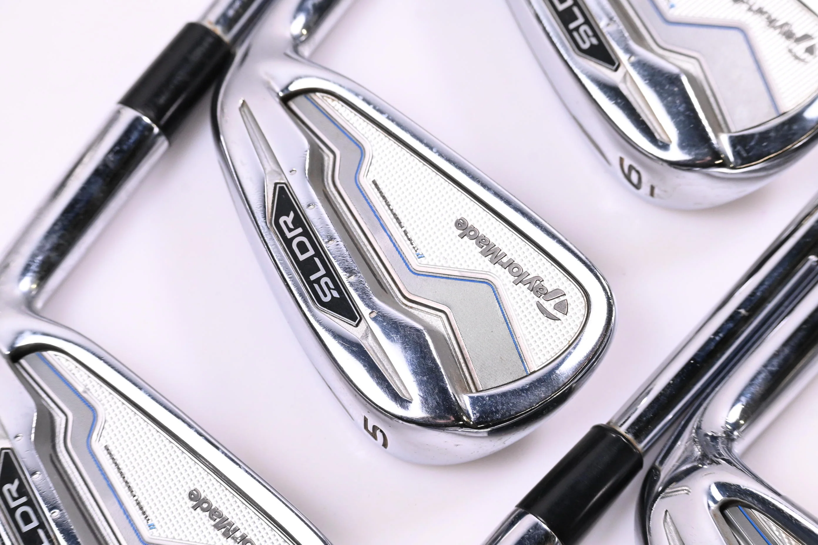 Taylormade SLDR Irons / 4-PW+SW / Stiff Flex KBS Tour C-Taper 90 Shafts