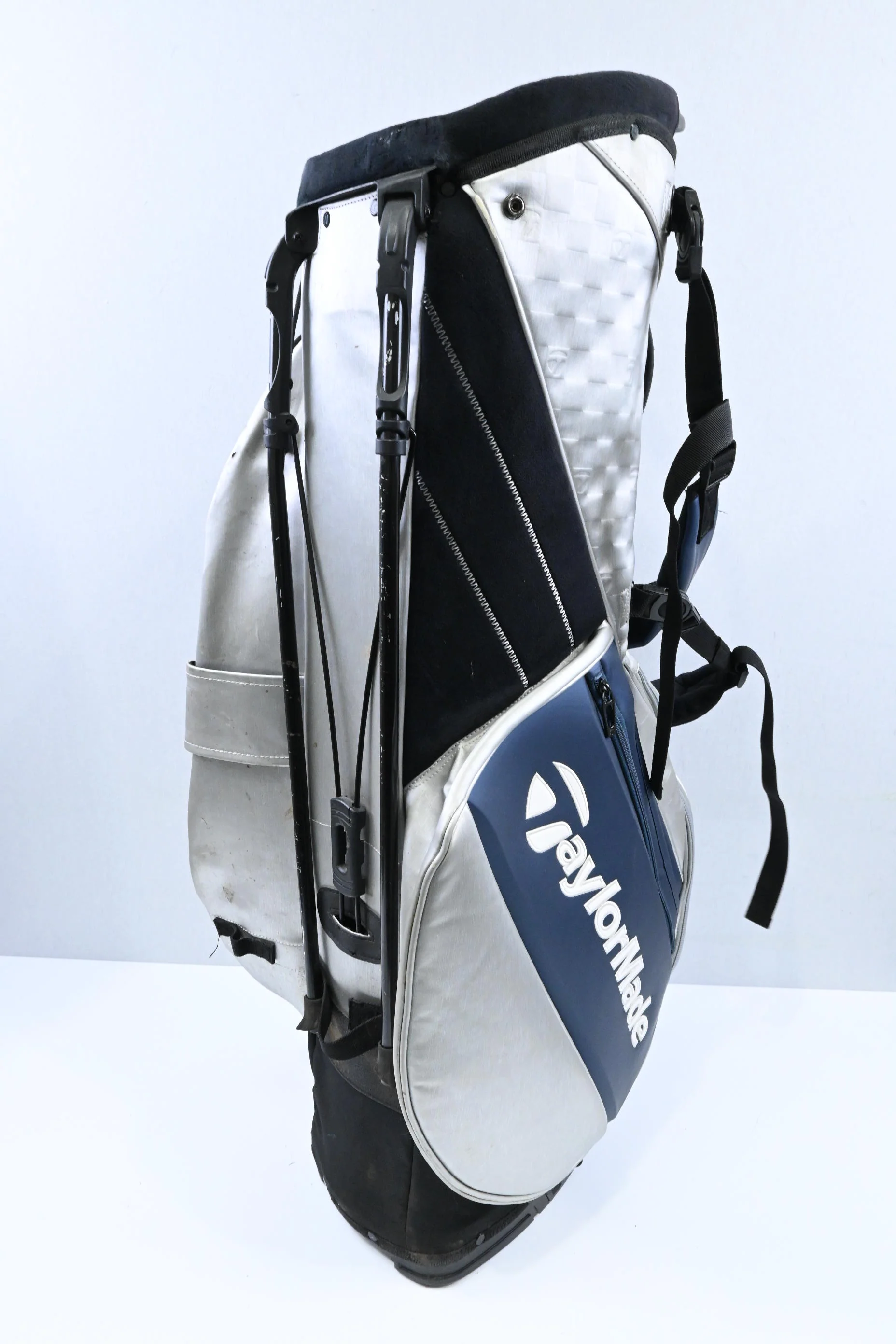 Taylormade Qi10 Stand Bag / 4-Way / Silver, Navy - Image 3