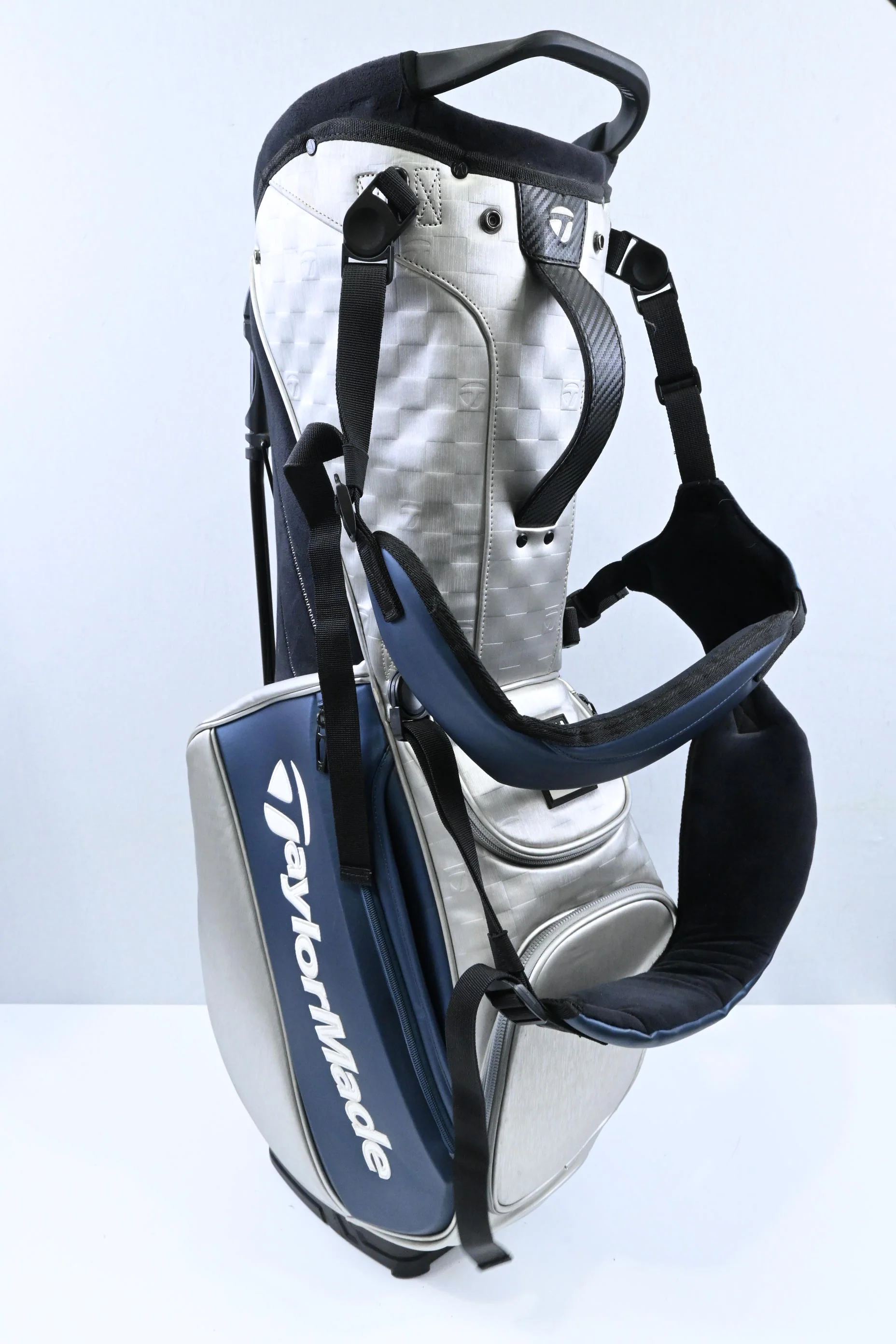 Taylormade Qi10 Stand Bag / 4-Way / Silver, Navy - Image 4