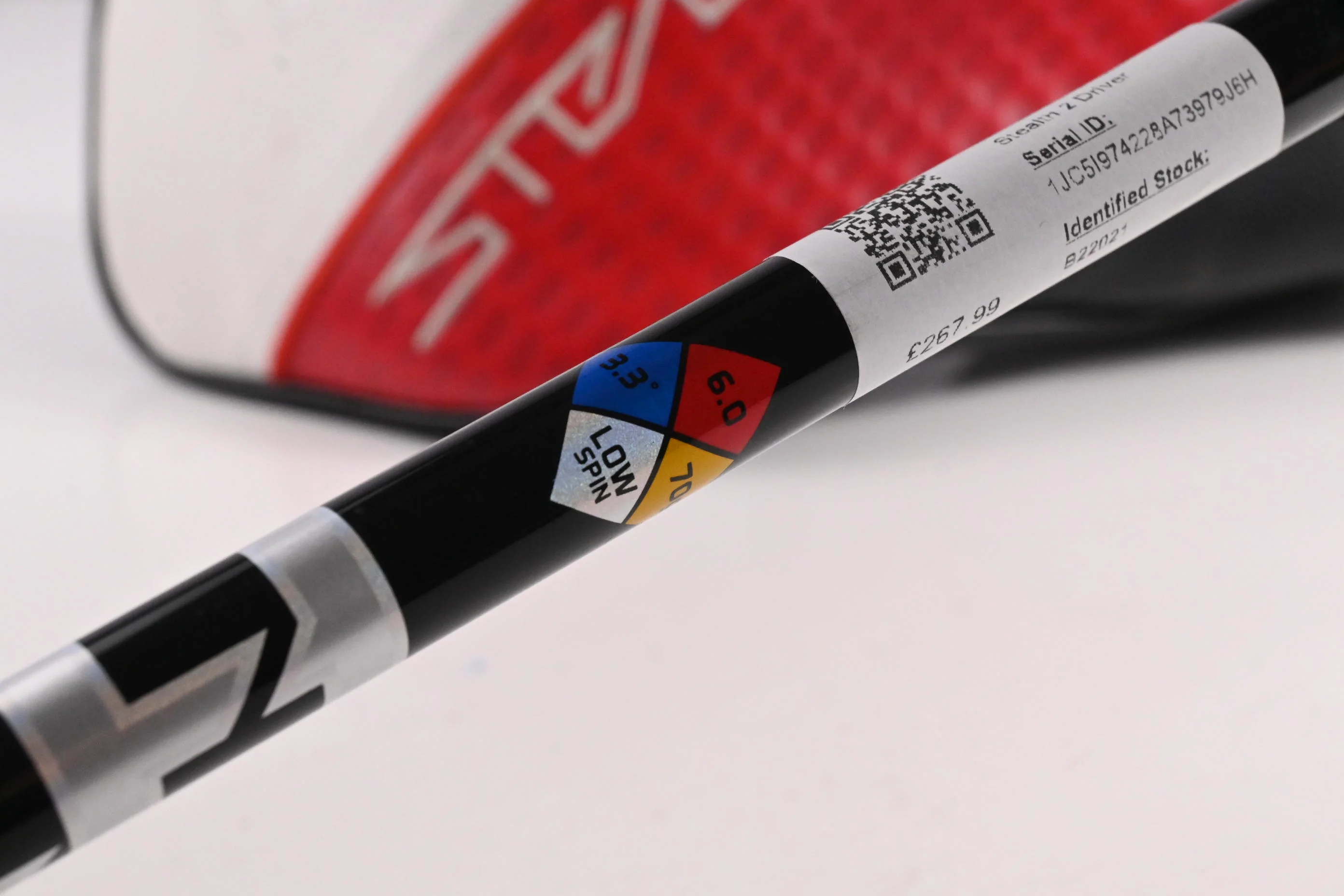 Taylormade Stealth 2 Driver / 9 Degree / Stiff Flex HZRDUS GEN4 Black 70 Shaft - Image 6