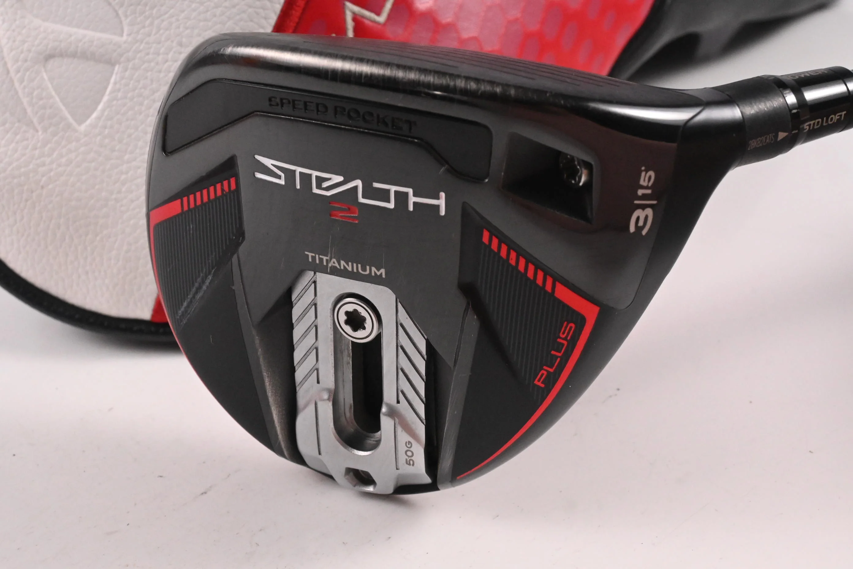 Taylormade Stealth 2 Plus #3 Wood / 15 Degree / Stiff Flex Kai'li Red 75 Shaft - Image 2