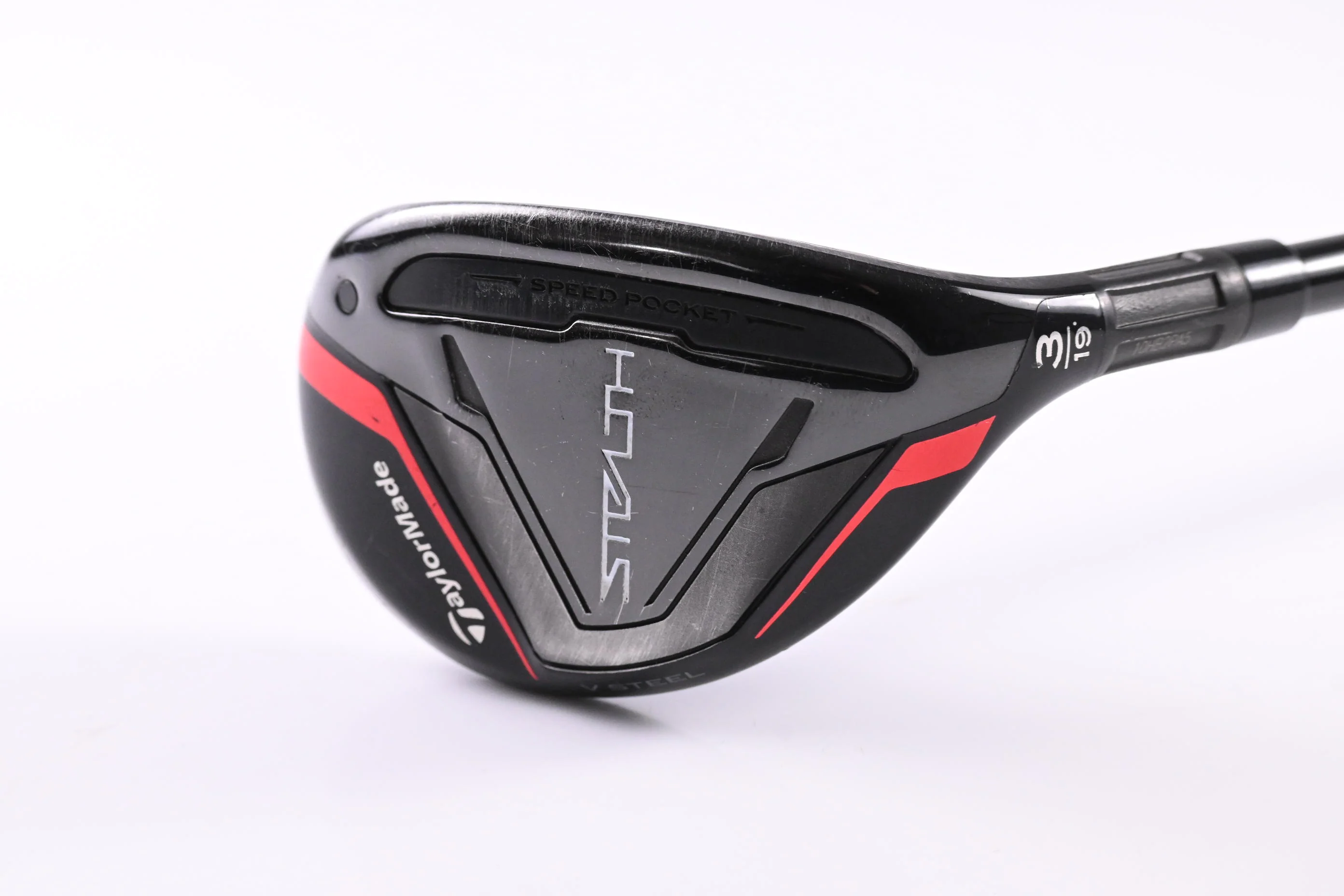 Taylormade Stealth #3 Hybrid / 19 Degree / Stiff Flex Hzrdus Smoke RDX Red 80 - Image 2