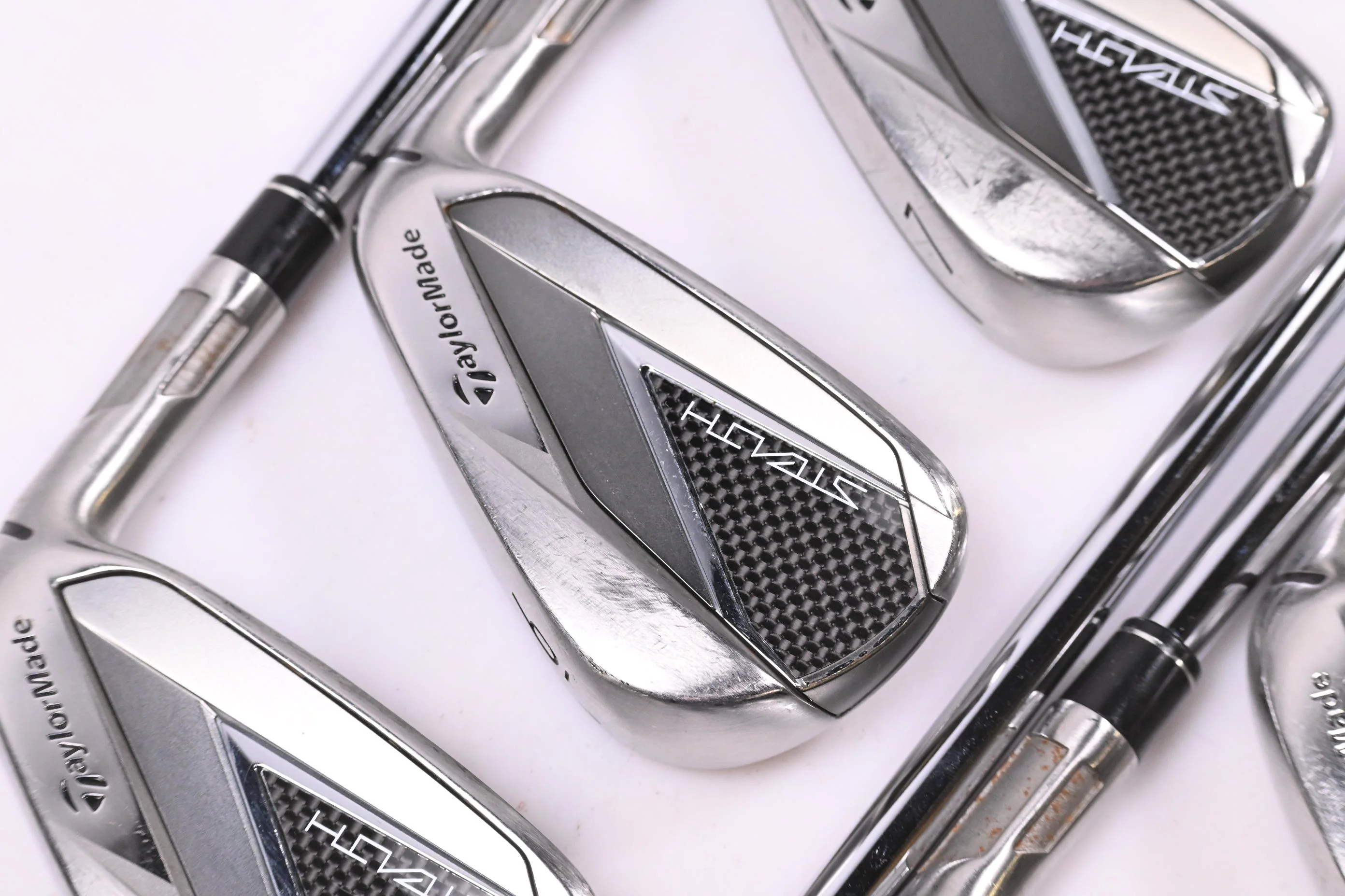 Taylormade Stealth Irons / 5-PW+SW / Stiff Flex KBS MAX MT 85 Shafts