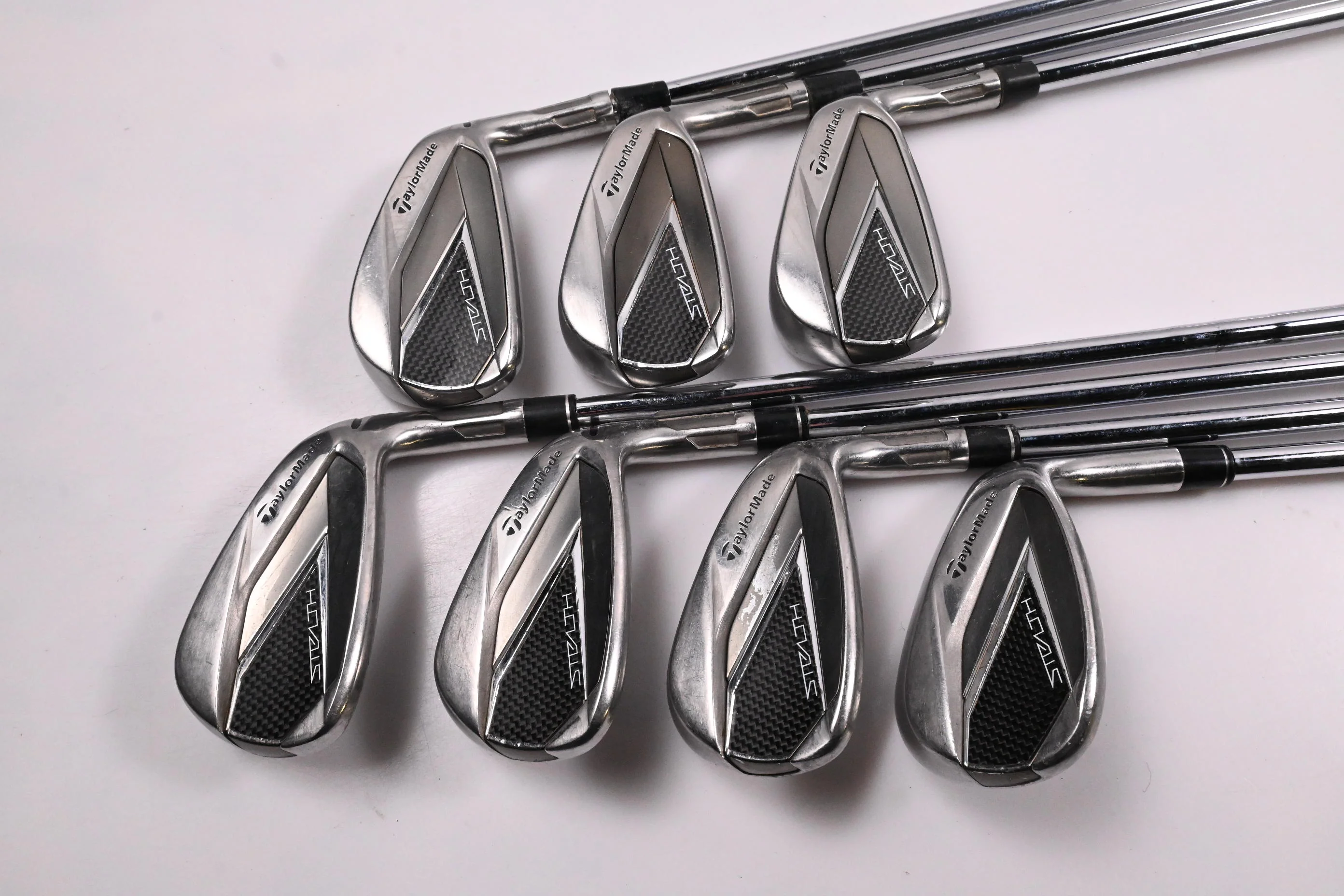 Taylormade Stealth Irons / 5-PW+SW / Stiff Flex KBS MAX 80 Shafts - Image 2