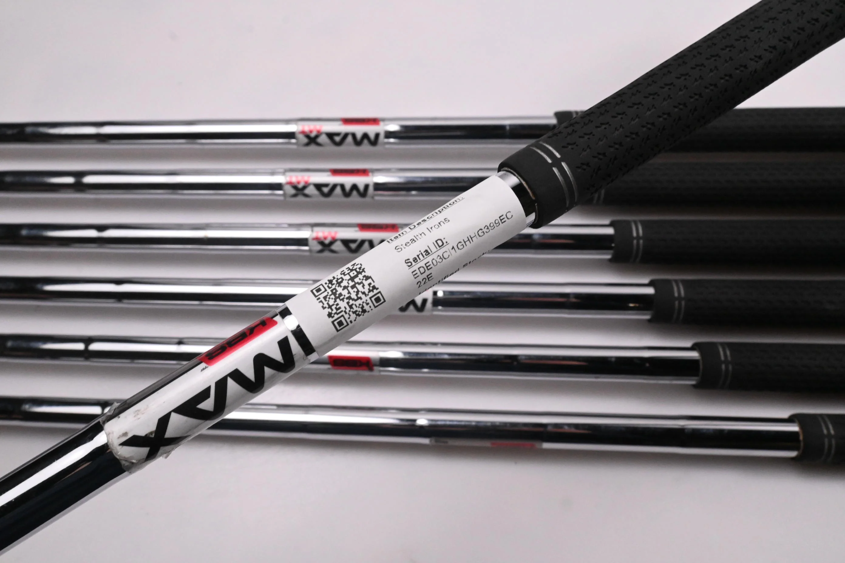 Taylormade Stealth Irons / 5-PW+SW / Stiff Flex KBS MAX 80 Shafts - Image 6