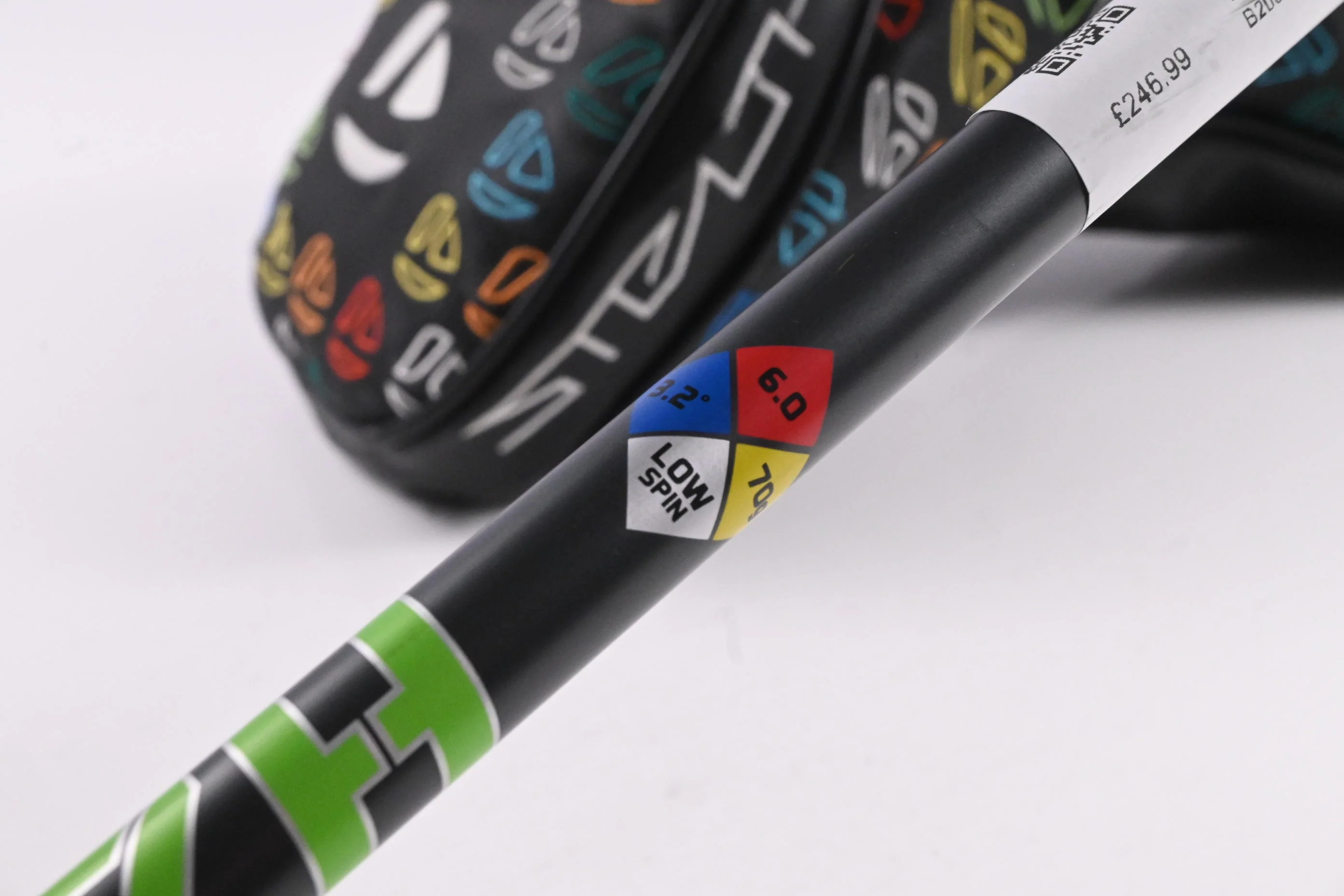 Taylormade Stealth Plus Driver / 9 Degree / Stiff Flex HZRDUS Smoke Green 70 - Image 6