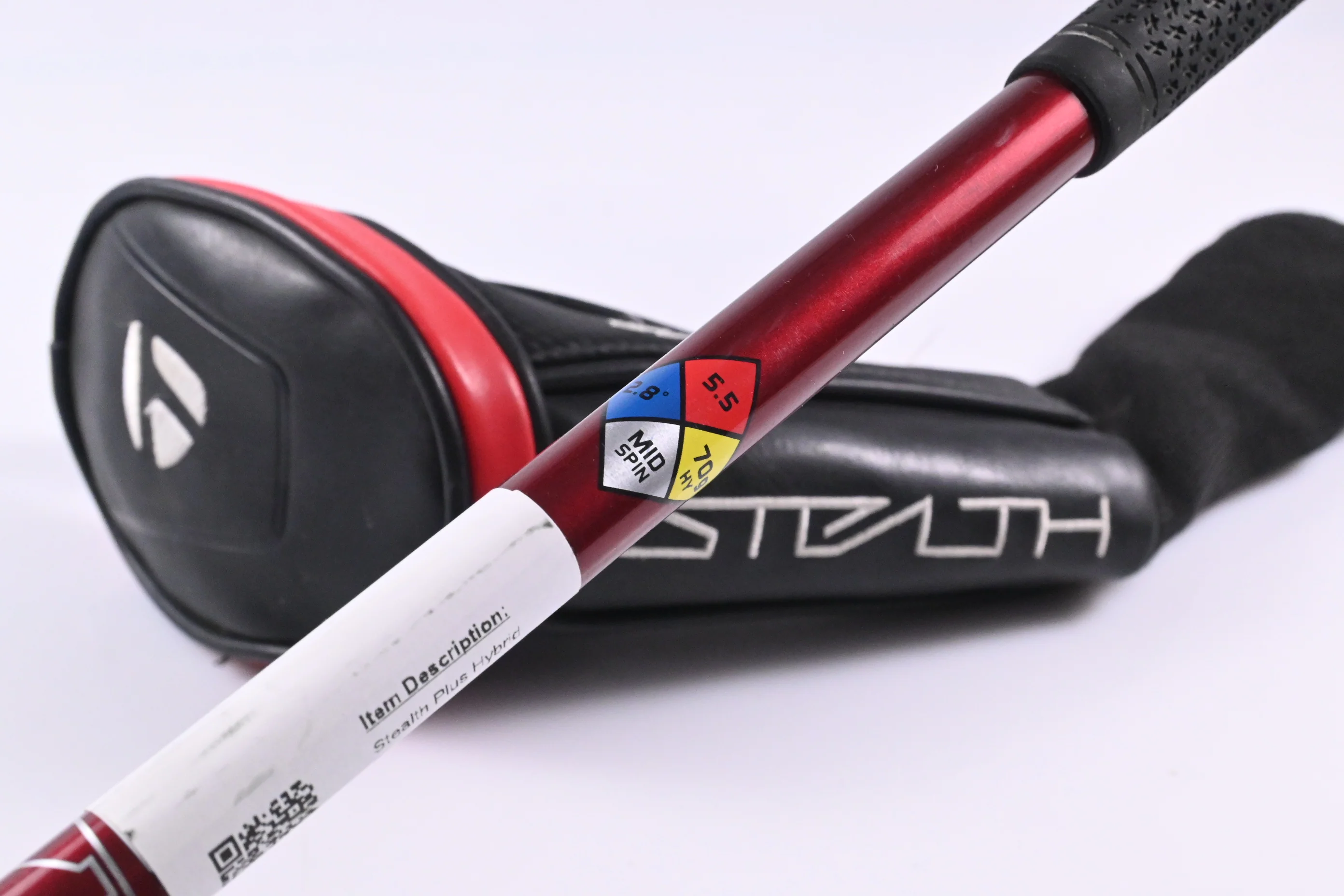 Taylormade Stealth Plus #4 Hybrid / 22 Degree / Regular Flex HZRDUS Smoke Red - Image 6