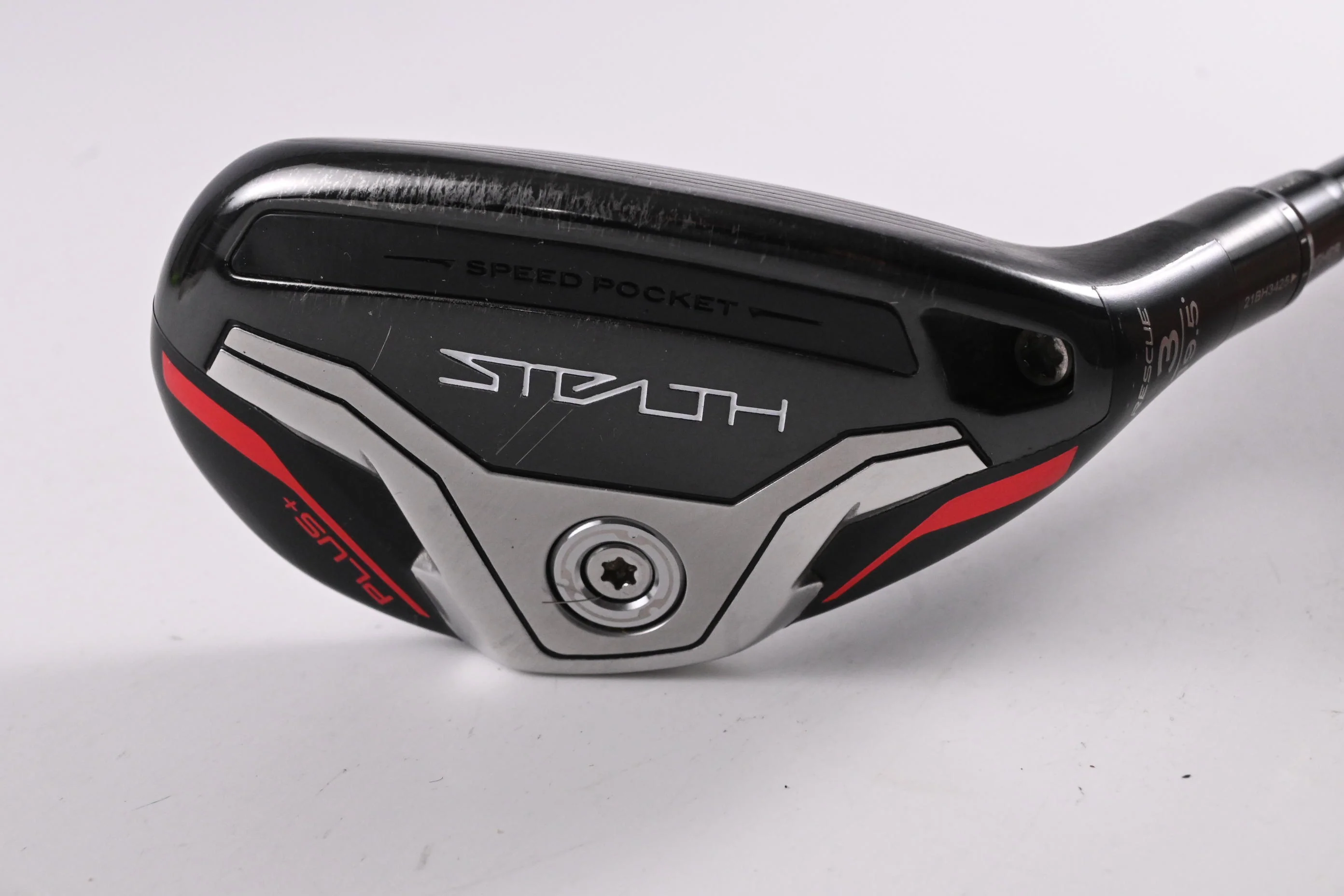 Taylormade Stealth Plus #3 Hybrid / 19.5 Degree / Stiff Flex HZRDUS Smoke Red 80 - Image 2