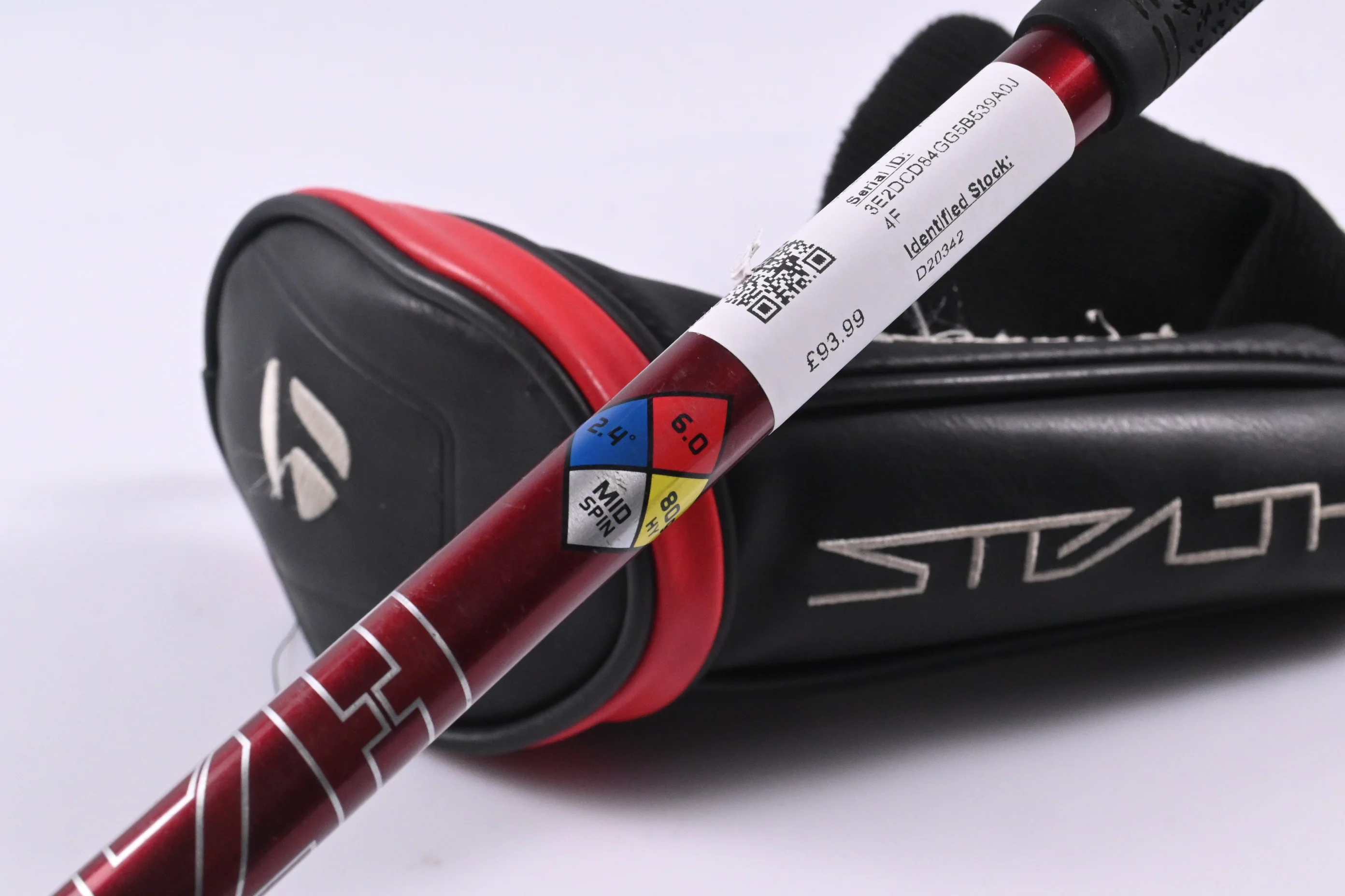 Taylormade Stealth Plus #3 Hybrid / 19.5 Degree / Stiff Flex HZRDUS Smoke Red - Image 6
