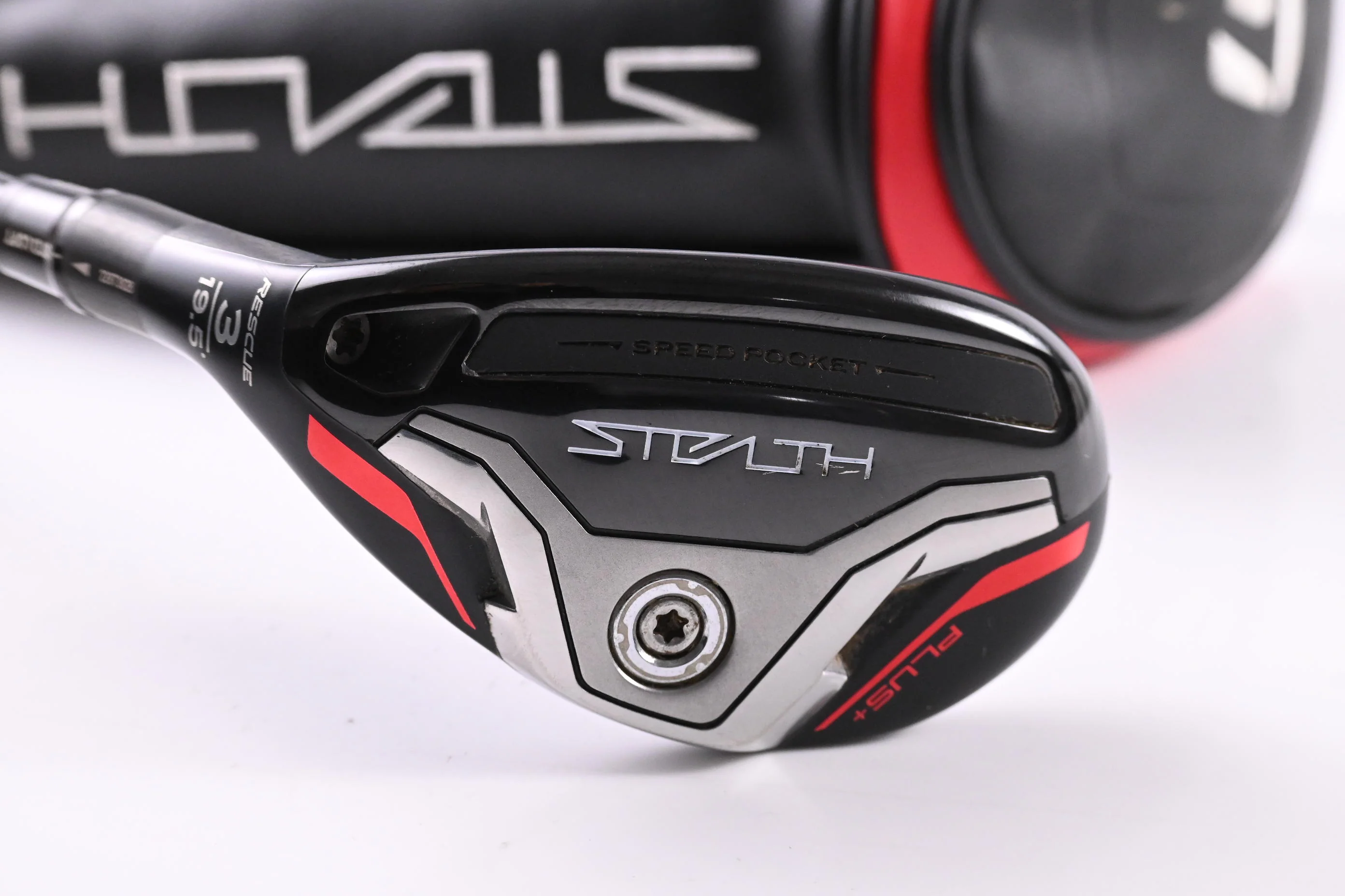 Taylormade Stealth Plus #3 Hybrid / 19.5 Degree / Stiff Flex HZRDUS Smoke RDX Red 80 - Image 2