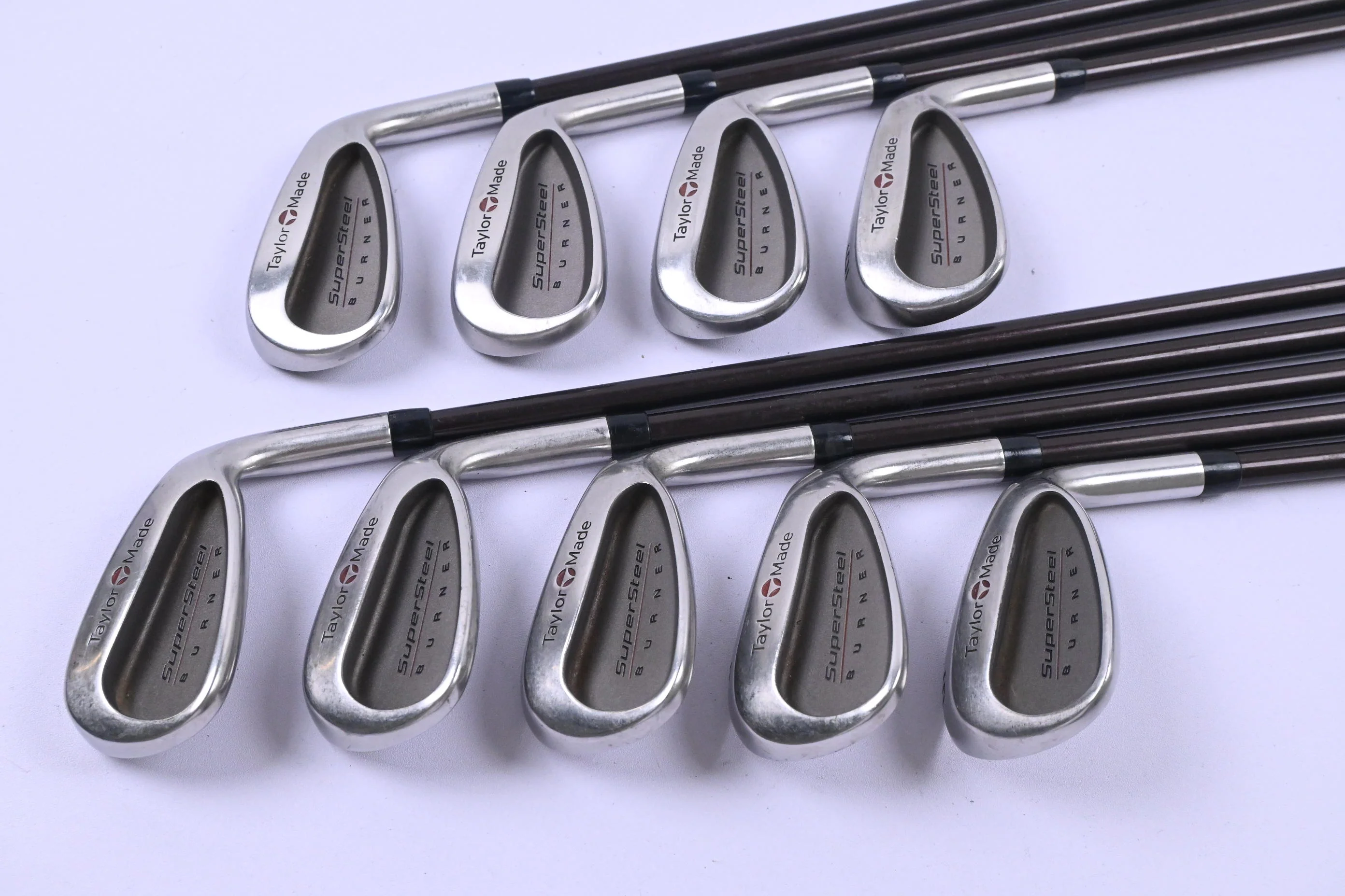 Taylormade Supersteel Irons / 3-PW+SW / Regular Flex Bubble 80 Shafts - Image 2