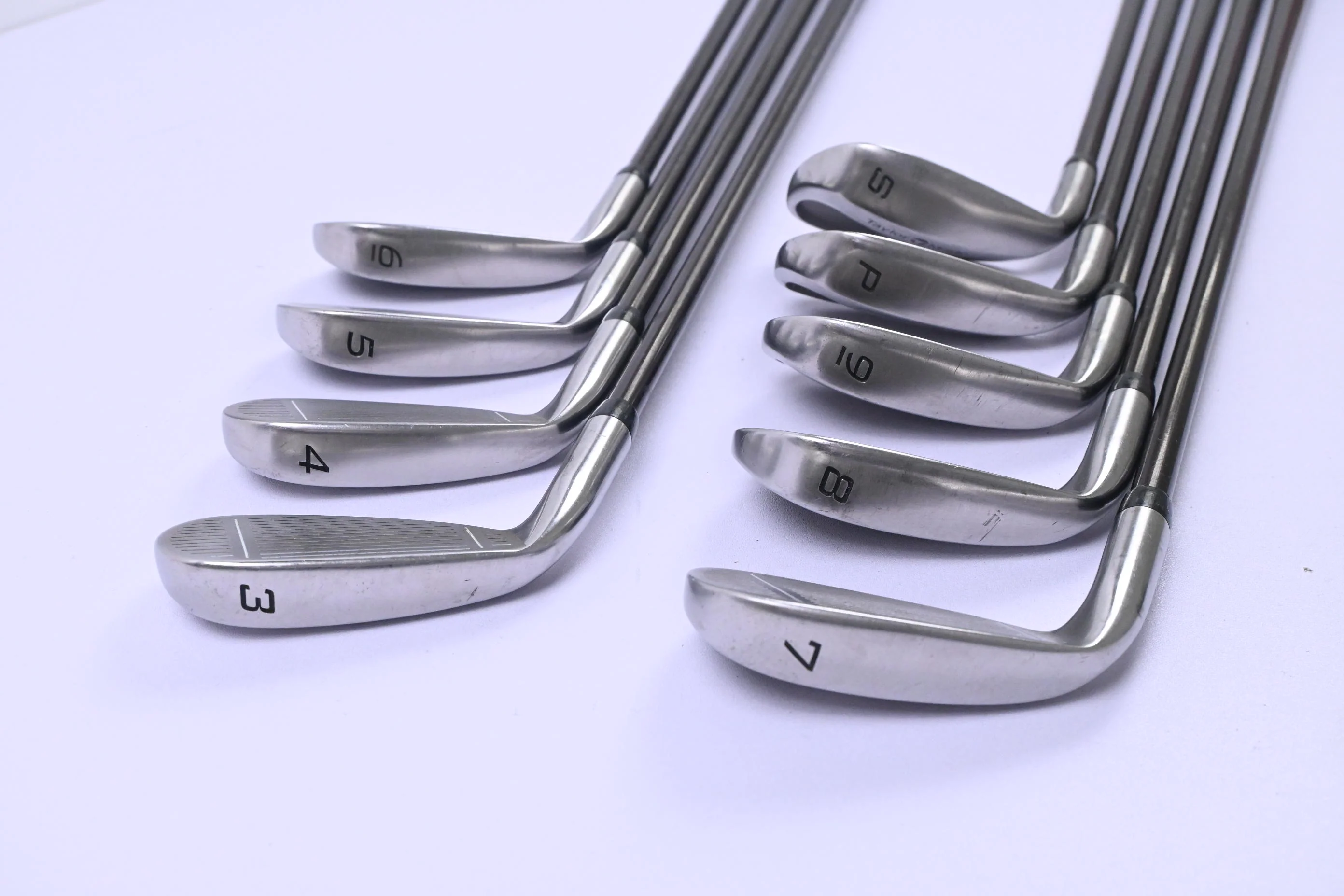 Taylormade Supersteel Irons / 3-PW+SW / Regular Flex Bubble 80 Shafts - Image 4