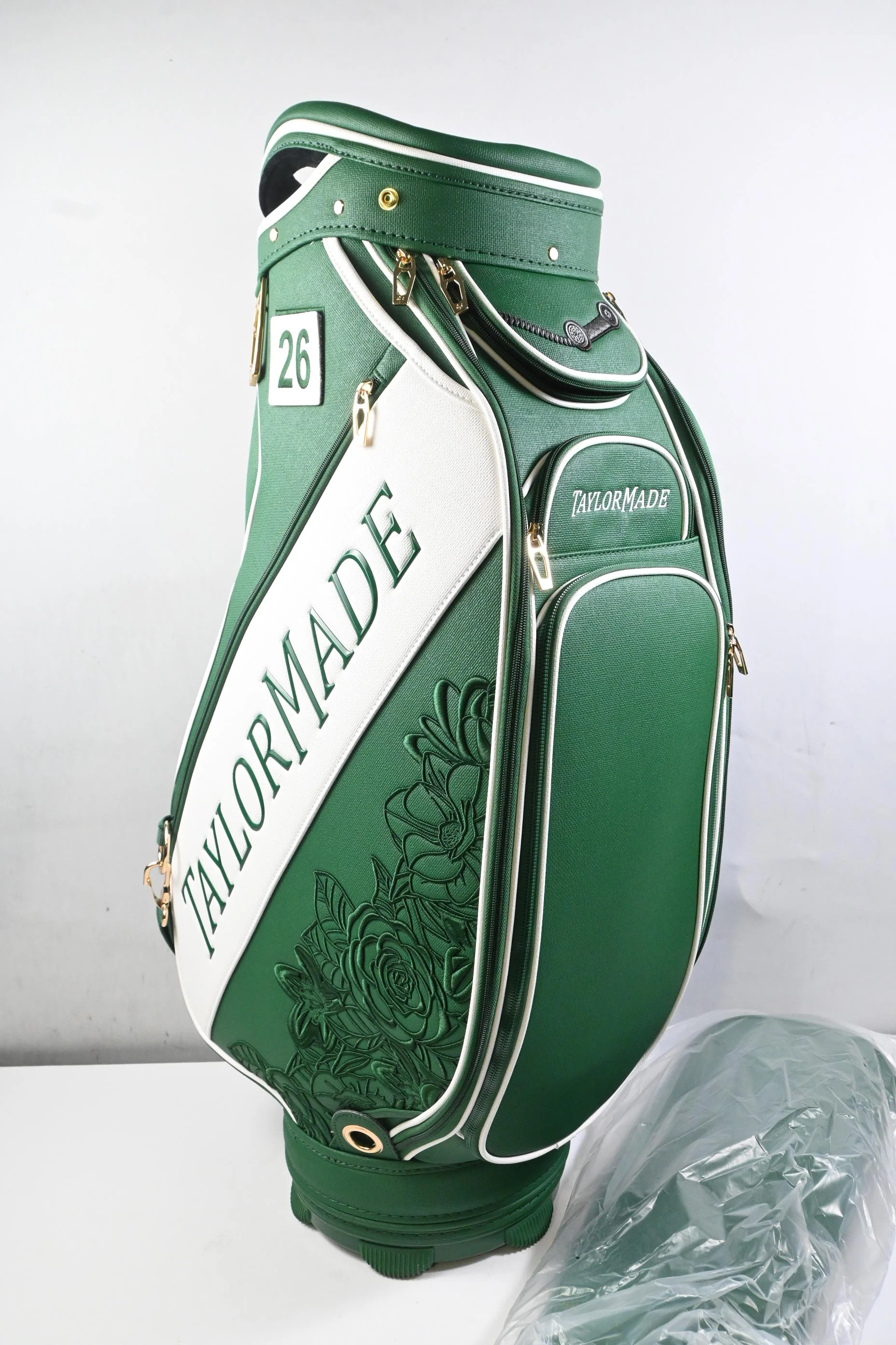 Taylormade Masters 2026 Tour Bag / 6-Way Divider / Green & White - Image 2