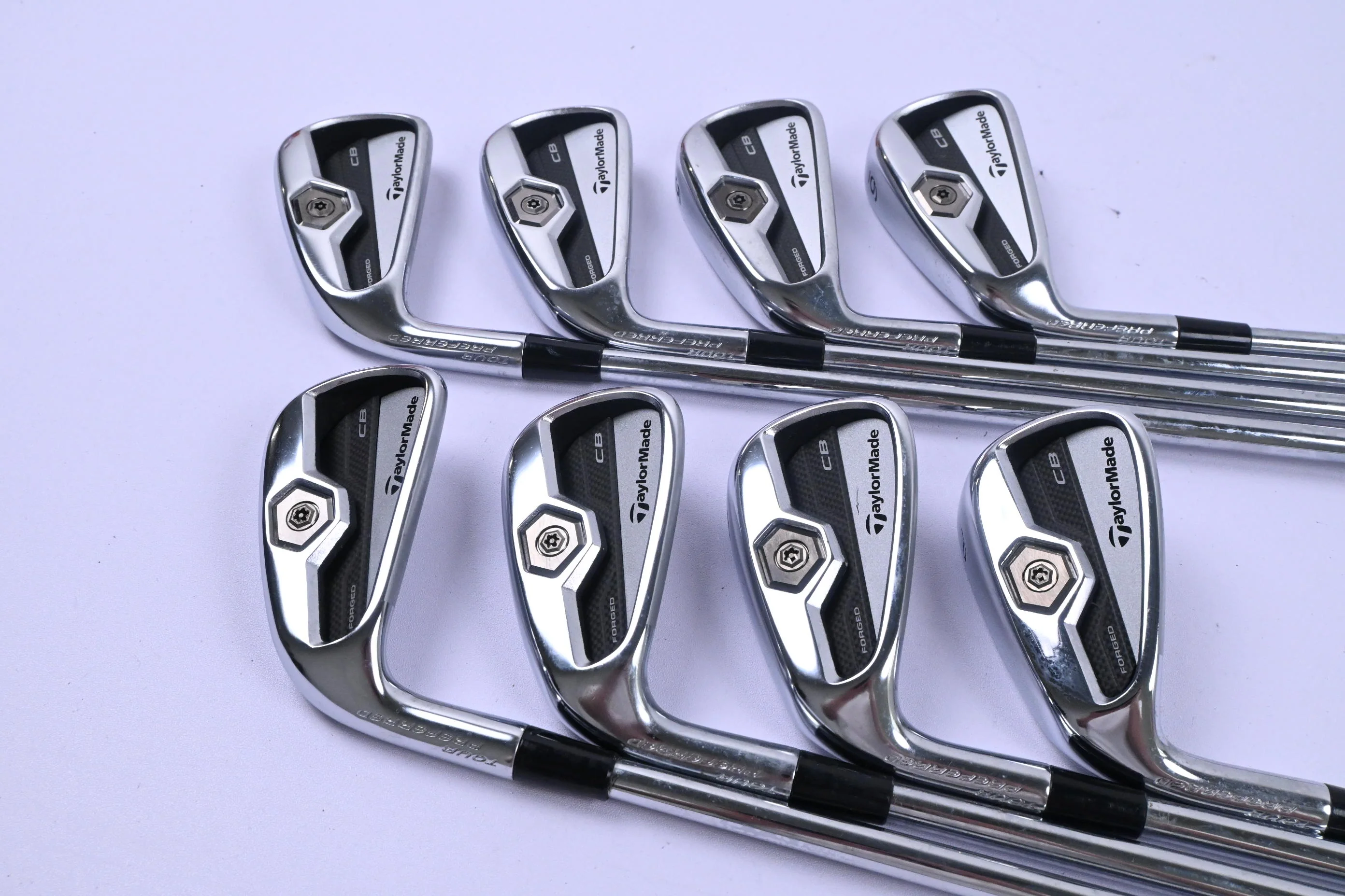 Left Hand Taylormade Tour Preferred CB 2011 Irons / 3-PW / Regular Flex Shafts - Image 2