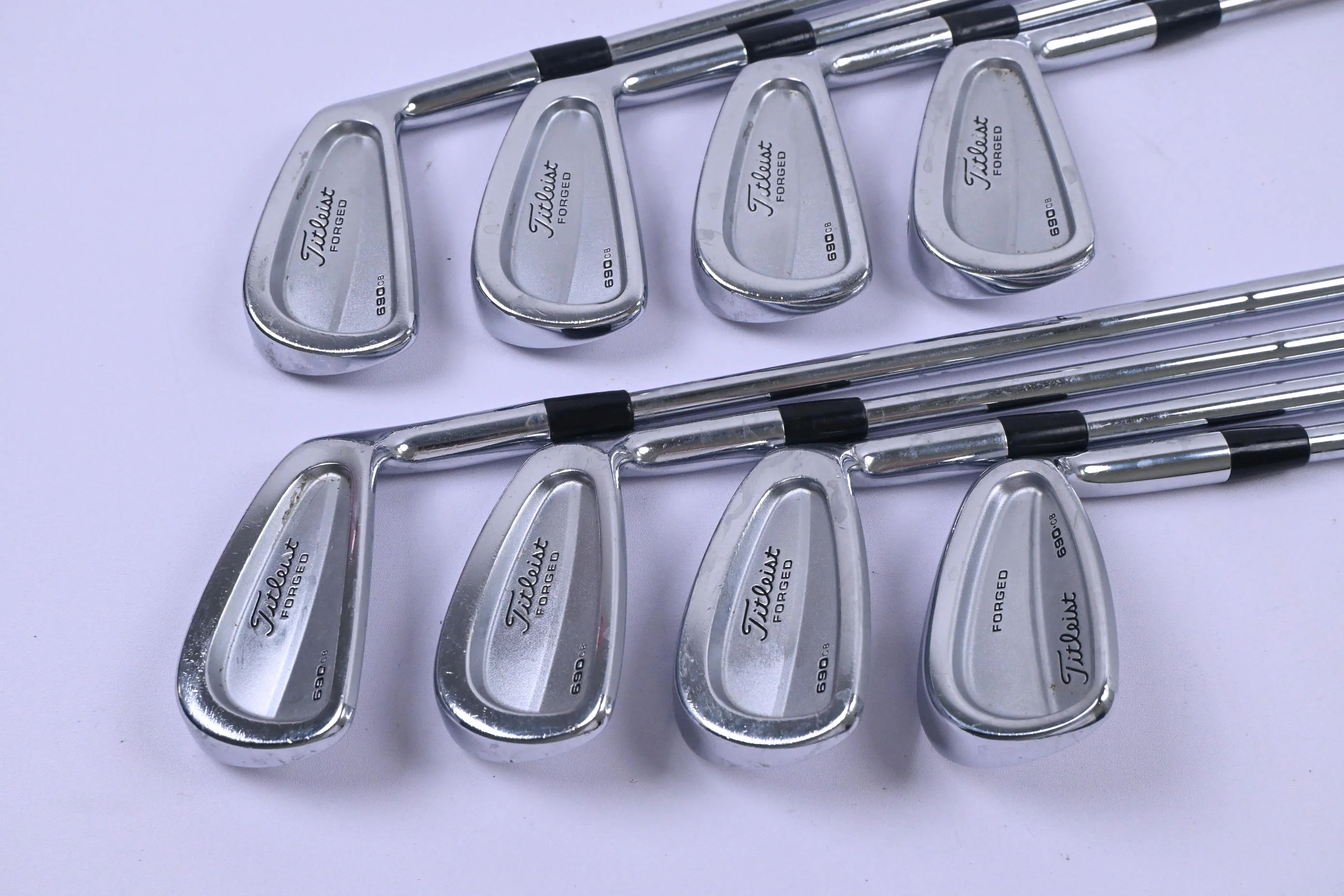 Titleist 690.CB Irons / 3-PW / Stiff Flex Dynamic Gold S300 Shafts - Image 2