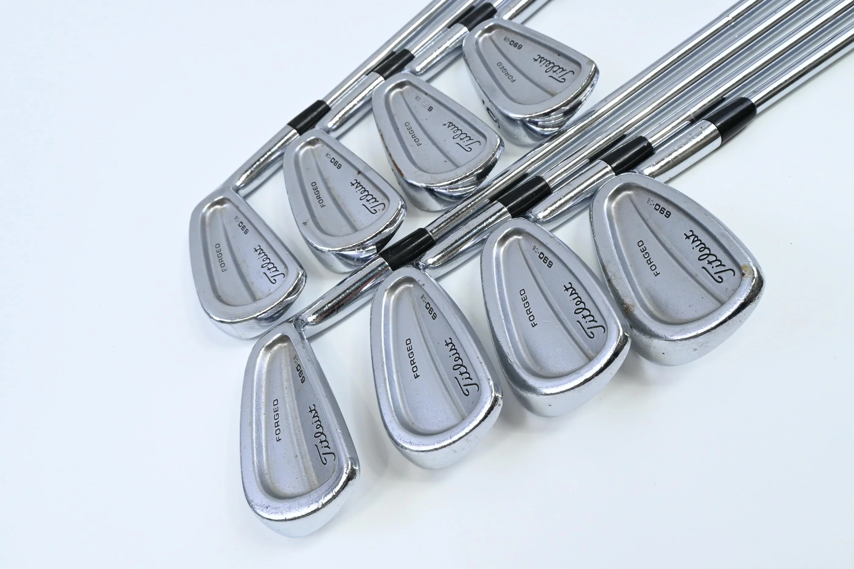 Titleist 690.CB Irons / 3-PW / Stiff Flex Dynamic Gold S300 Shafts - Image 2