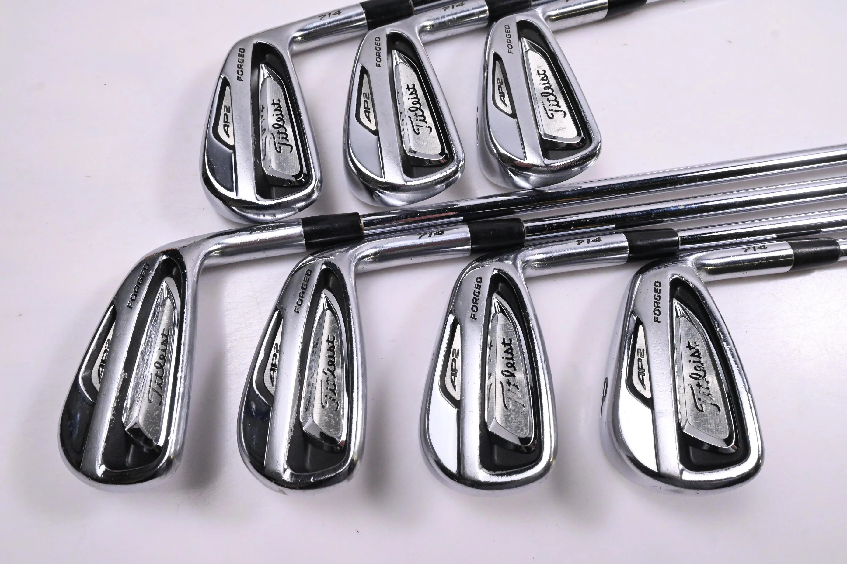 Titleist 714 AP2 Irons / 4-PW / Stiff Flex Steel Shafts - Image 2