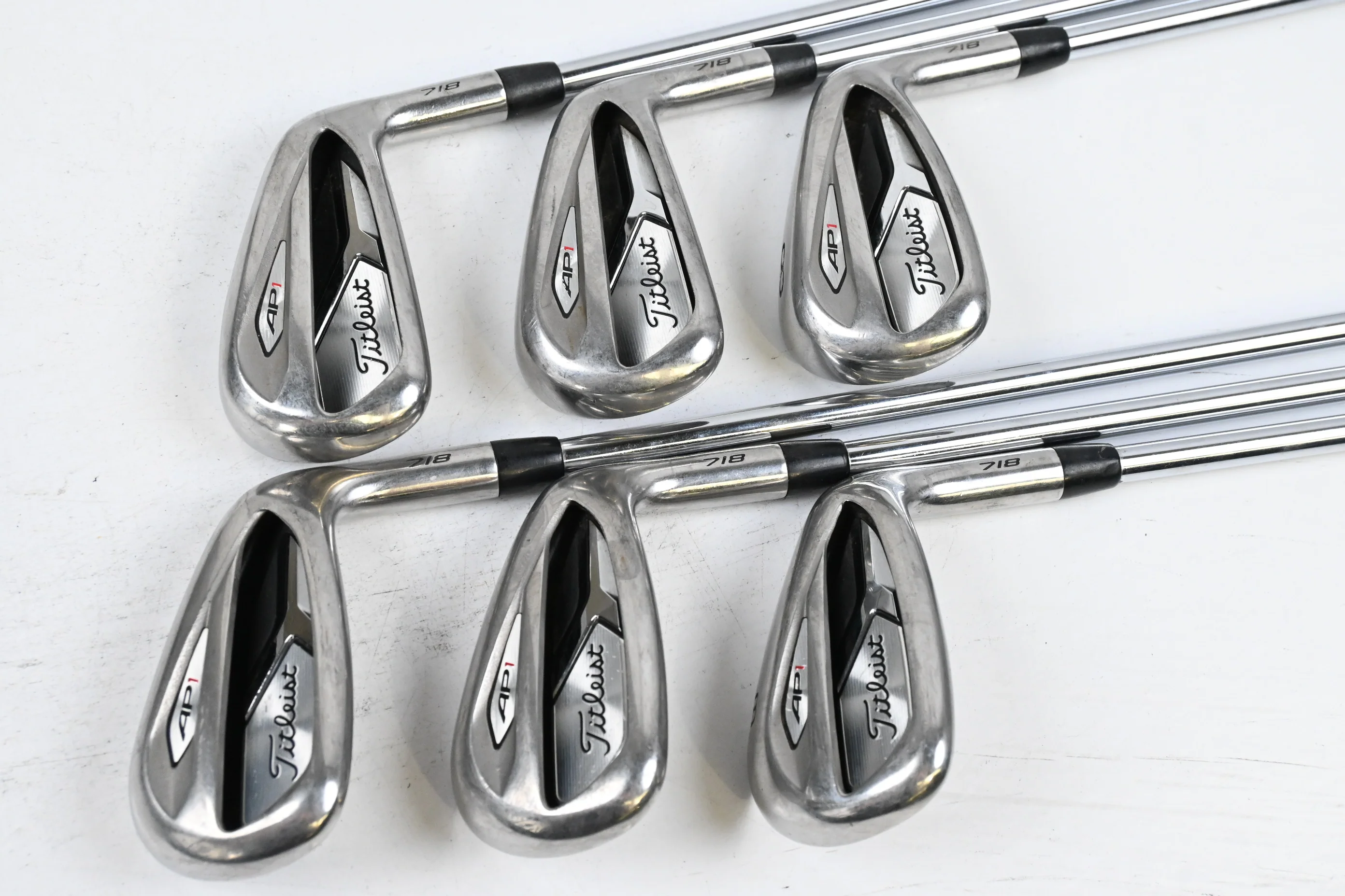 Titleist 718 AP1 Irons / 6-PW+SW / Regular Flex AMT R300 Red Shafts - Image 2