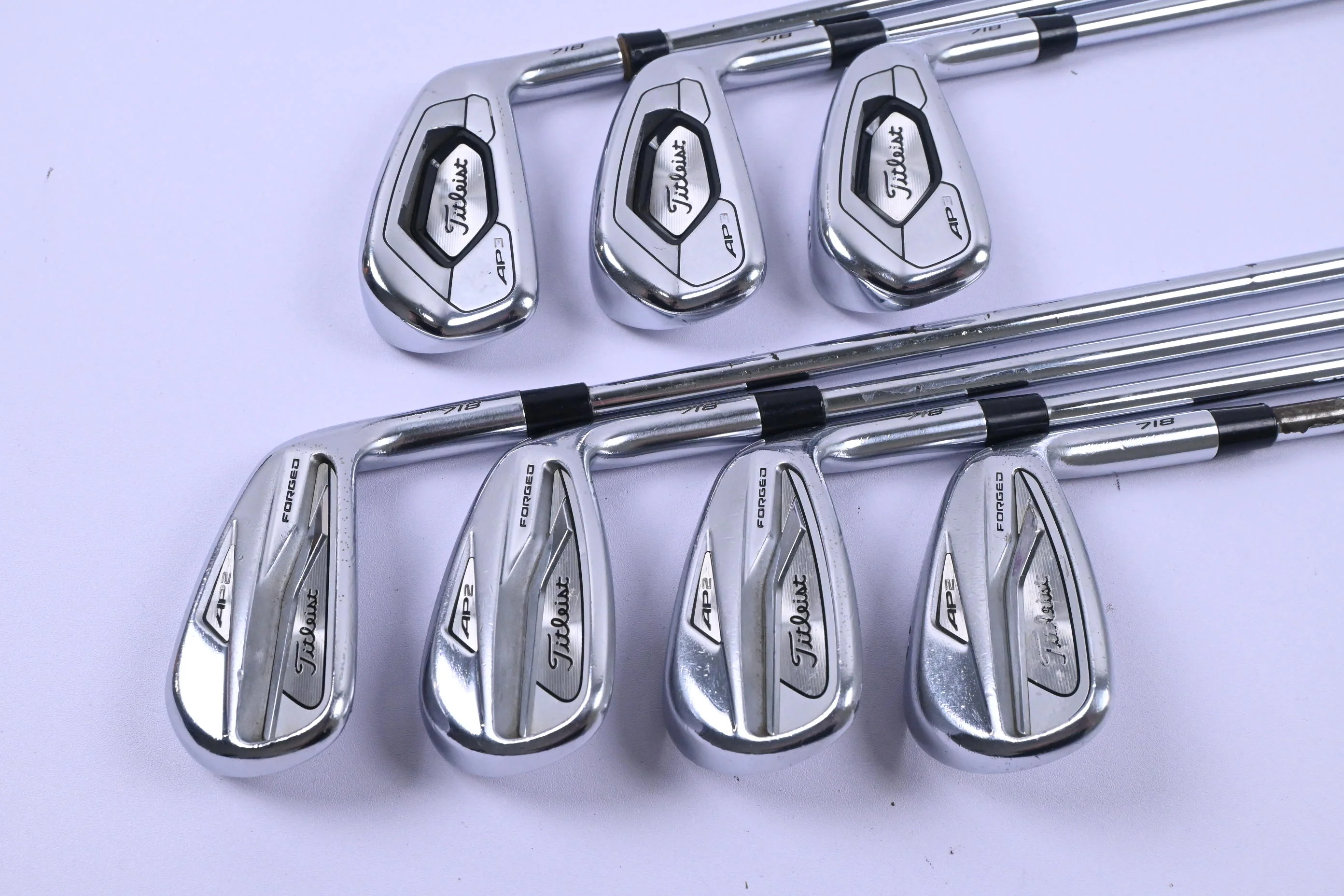 Titleist 718 AP2/718 AP3 Combo Irons / 4-PW / Stiff Flex Steel Shafts - Image 2