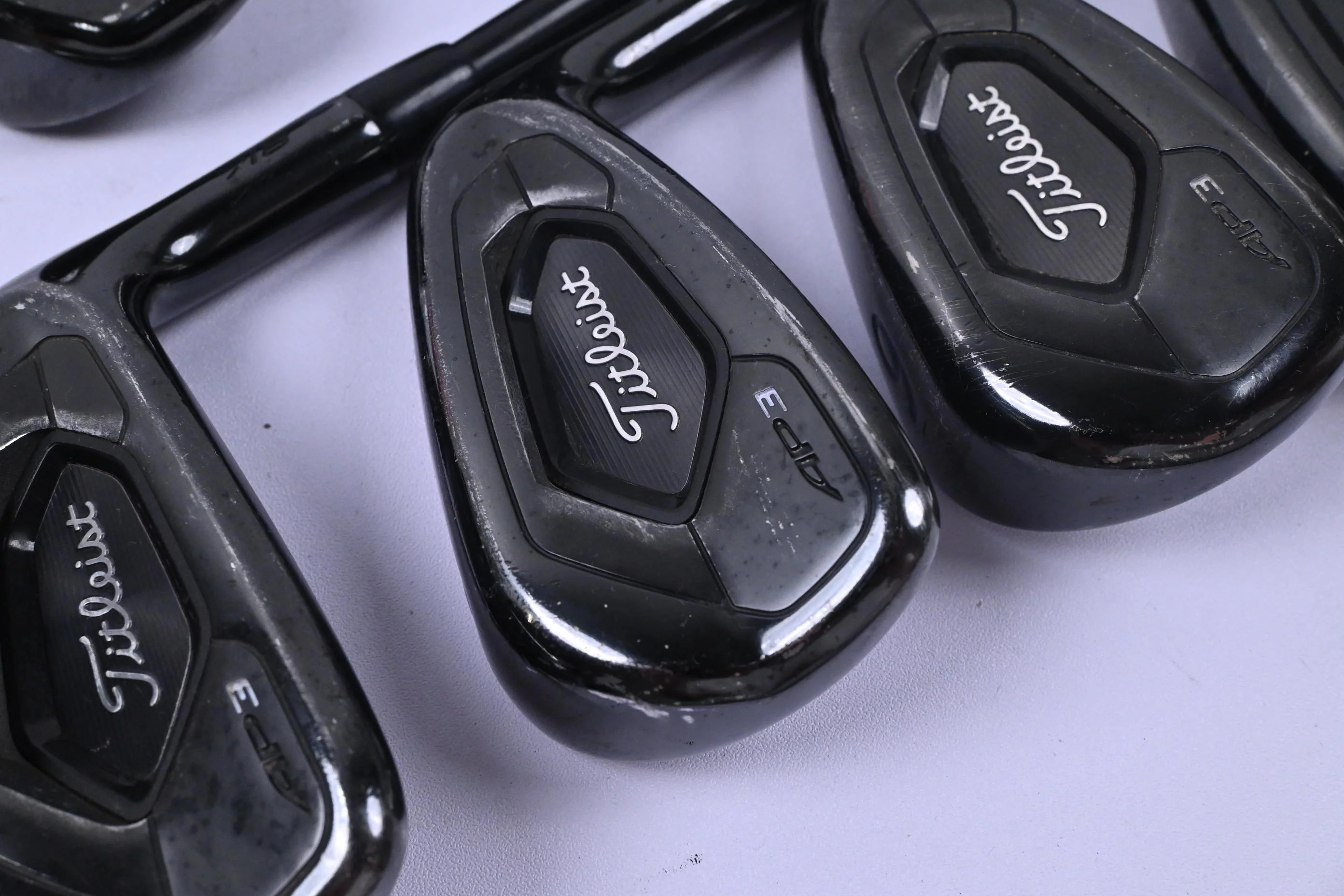 Titleist 718 AP3 Black Irons / 4-PW / Stiff Flex AMT Black S300 Shafts