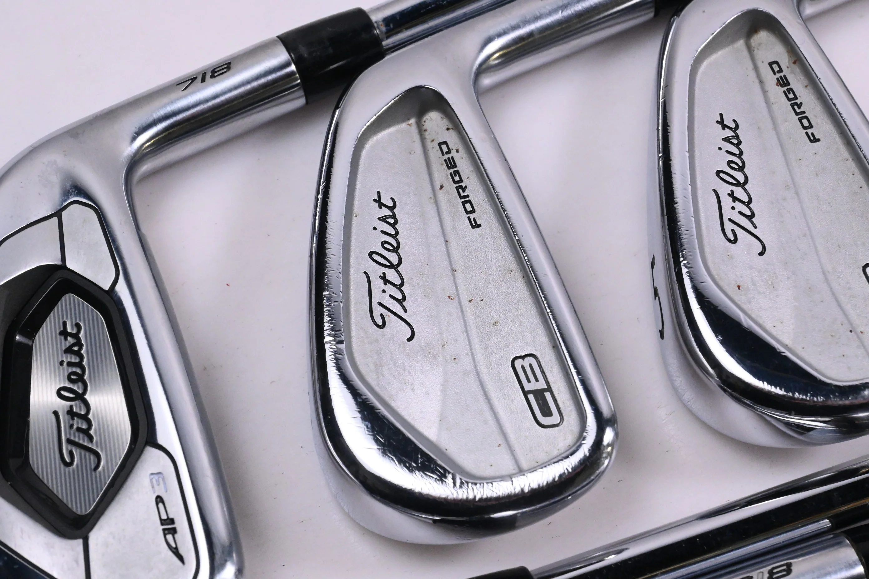 Titleist 718 AP3/CB Irons / 3-PW / Stiff Flex Steel Shafts