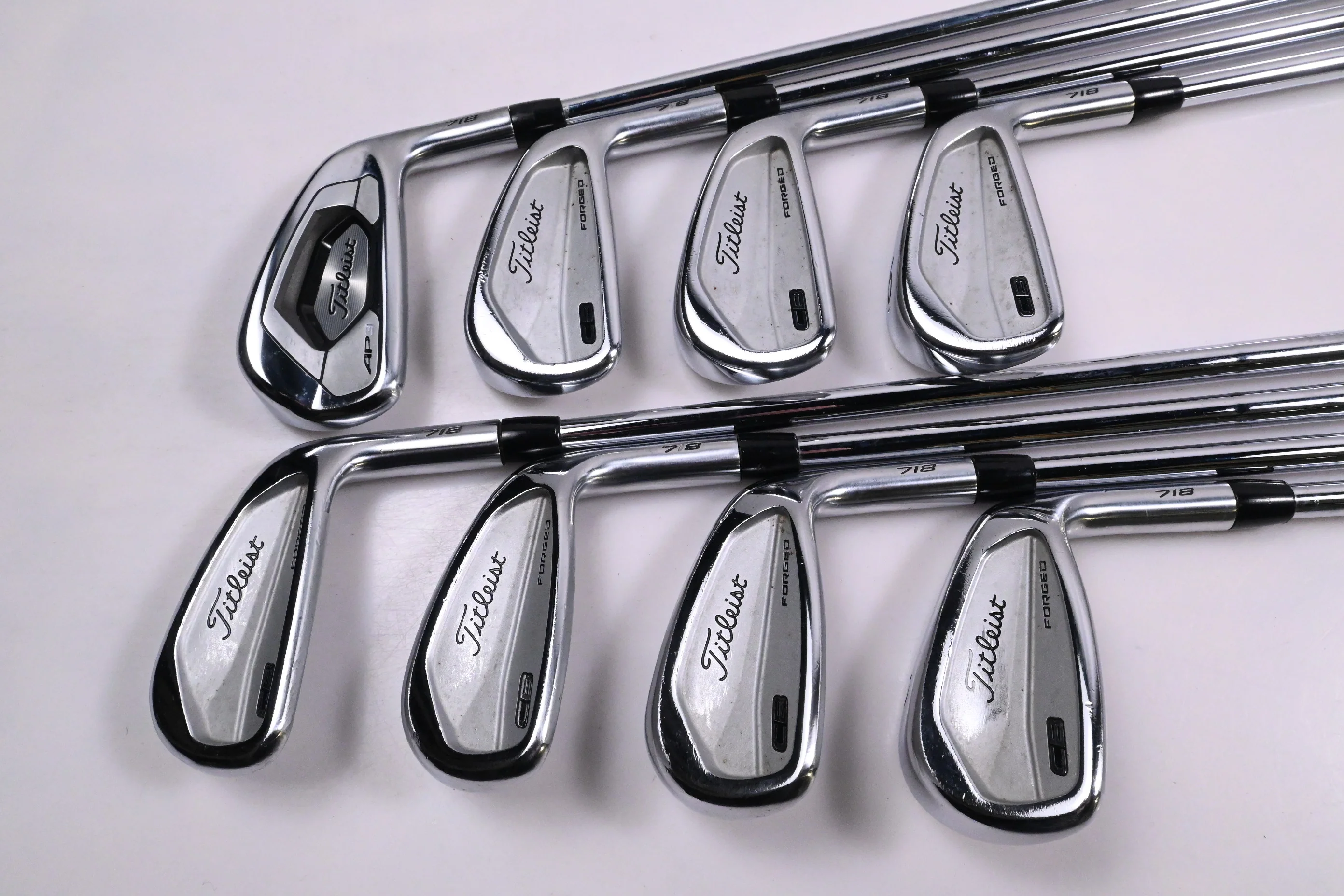 Titleist 718 AP3/CB Irons / 3-PW / Stiff Flex Steel Shafts - Image 2