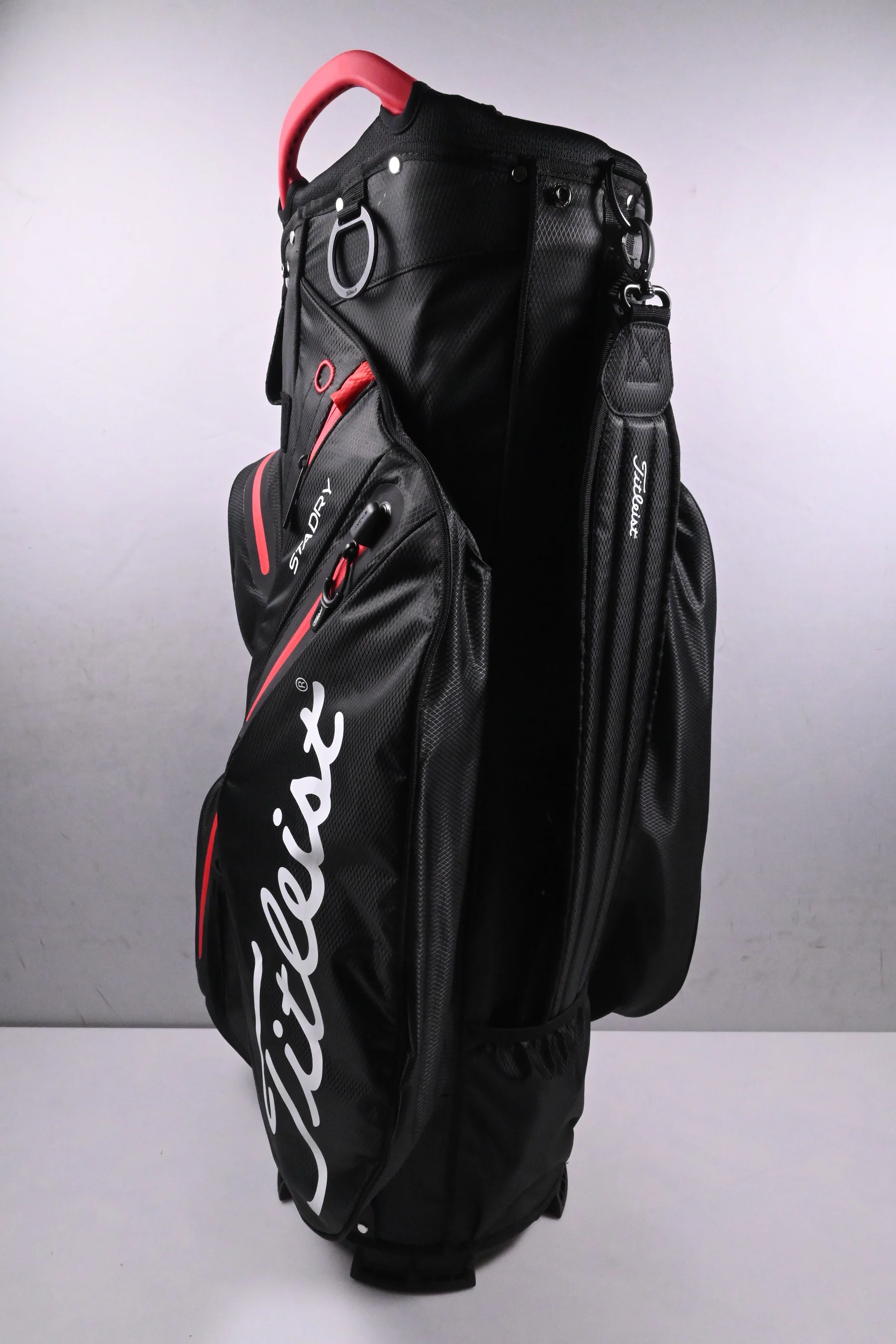 Titleist Cart 14 SatDry Cart Bag / 14-Way Divider / Black, Red - Image 2