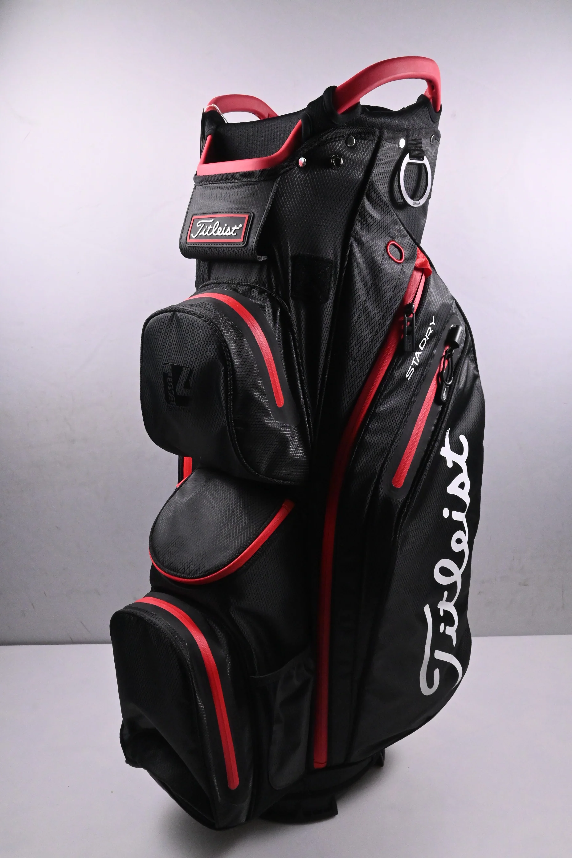 Titleist Cart 14 SatDry Cart Bag / 14-Way Divider / Black, Red - Image 5