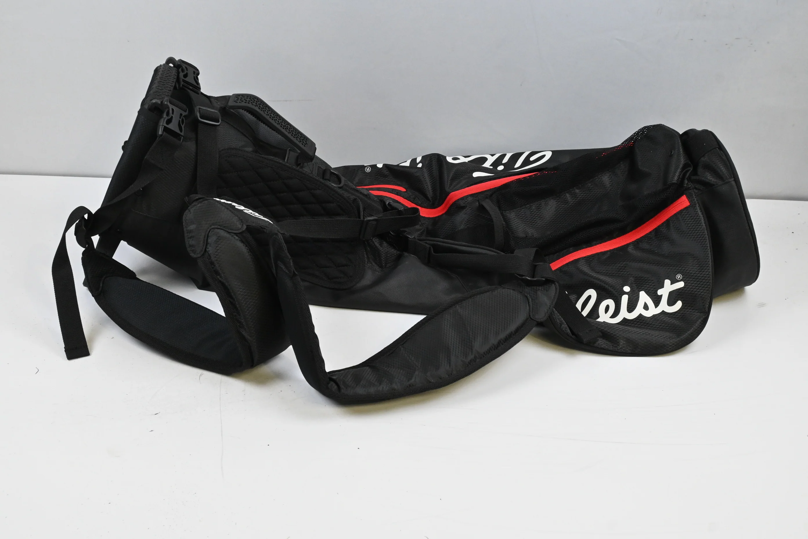 Titleist Pencil Bag / 3-Way Divider / Black, Red, White - Image 2
